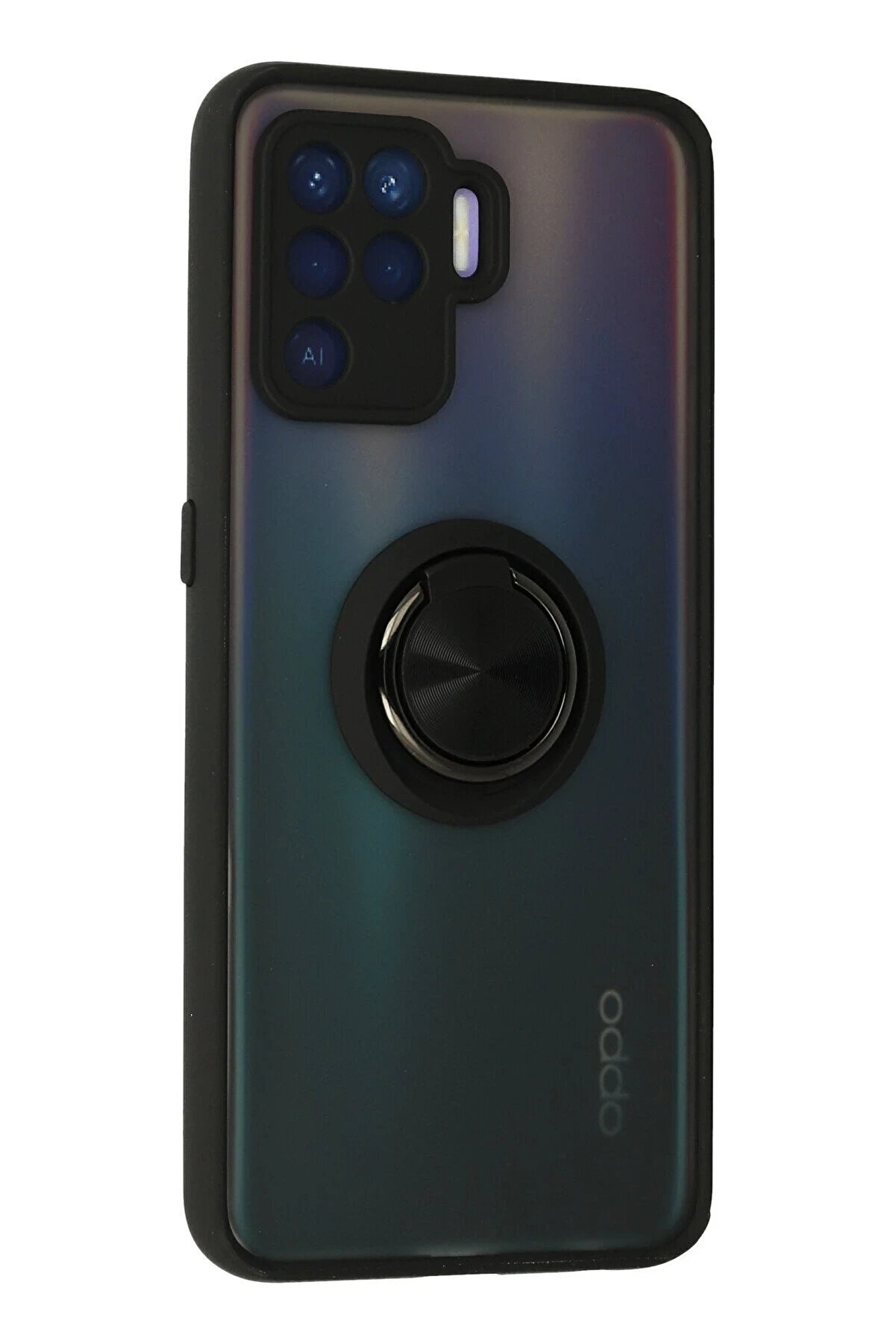 Oppo Reno 5 Li̇te Kılıf Montreal Y&uuml;z&uuml;kl&uuml; Si̇li̇kon Kapak - Si̇yah - Dropx1037-2430