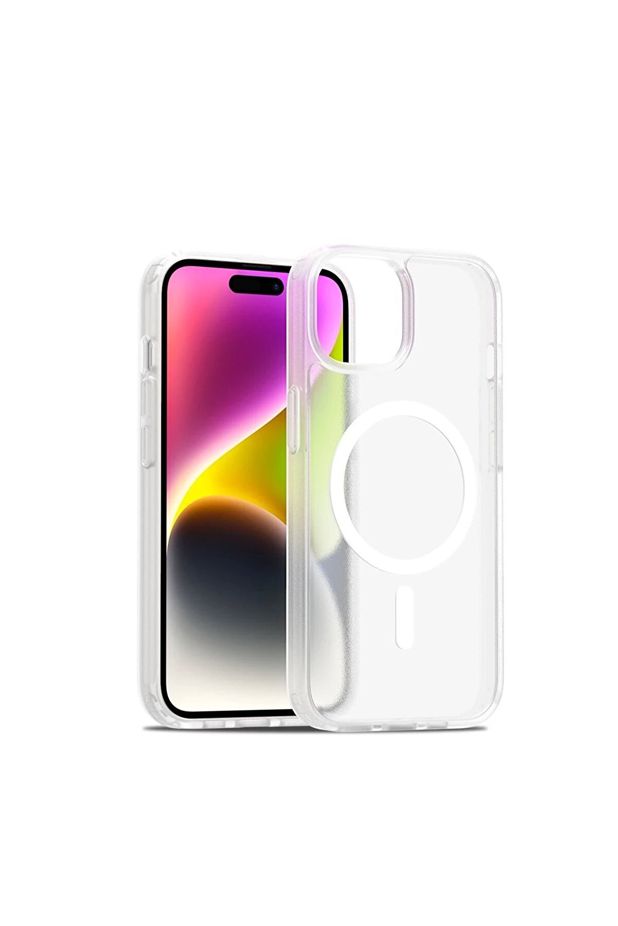 CepteToptan iPhone 14 Jota Magsafe Kapak - Şeffaf - DROPX1245-6560