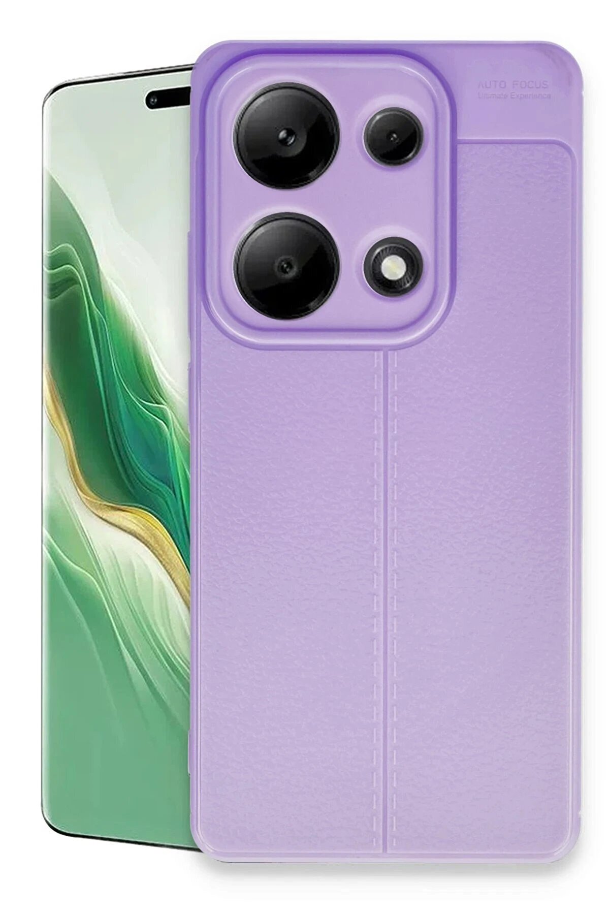 CepteToptan Xiaomi Redmi Note 13 Pro 4G Kılıf Auto Focus Kapak - Lila - DROPX7876-3442