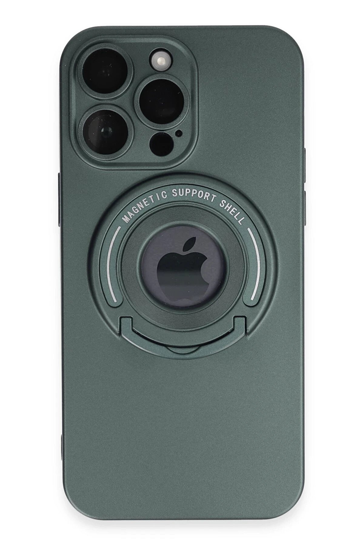 CepteToptan iPhone 13 Pro Max Kılıf Lukka Magneticsafe Kapak - Koyu Yeşil - DROPX5776-2547