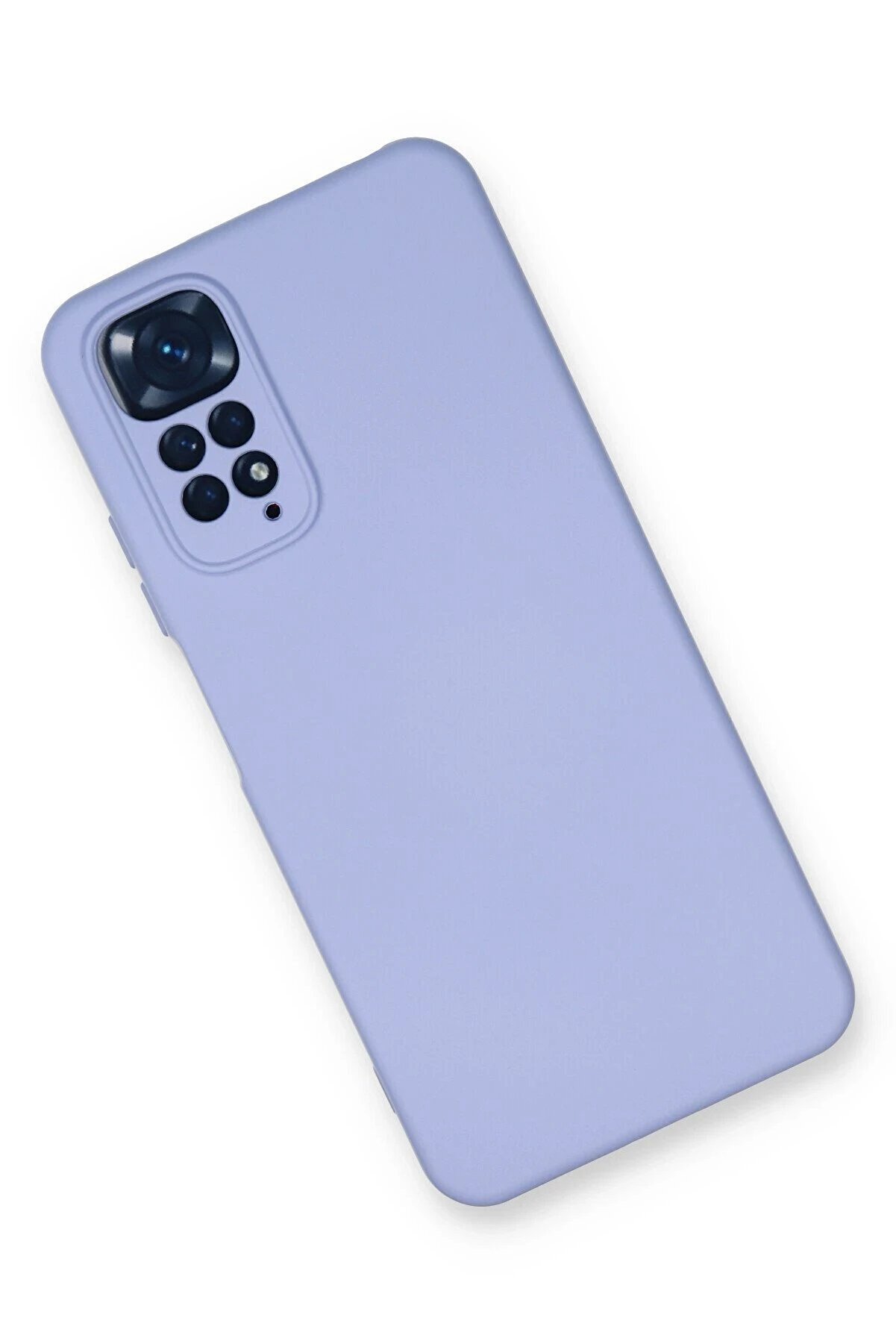 Xi̇aomi̇ Redmi̇ Note 11 Kılıf Nano İçi̇ Kadi̇fe Si̇li̇kon - Li̇la - Dropx1708-9861