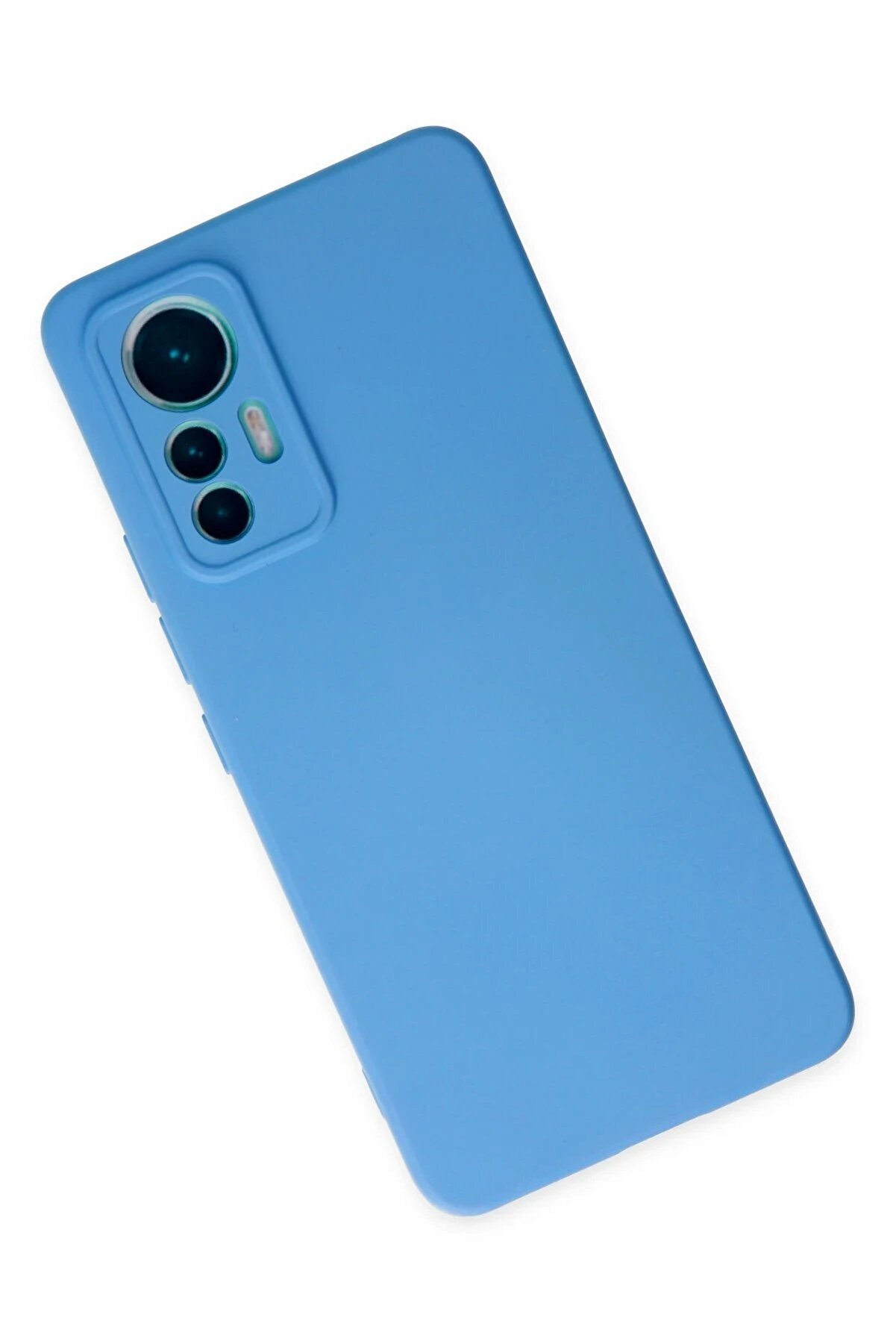 Xi̇aomi̇ Mi̇ 12 Li̇te Kılıf Nano İçi̇ Kadi̇fe Si̇li̇kon - Mavi̇ - Dropx9978-2087
