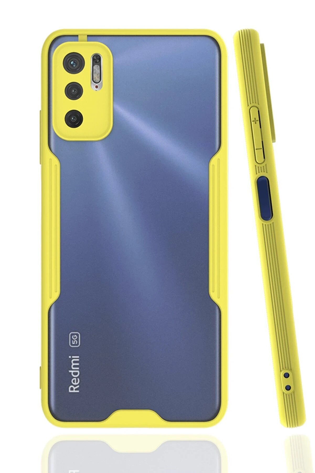 CepteToptan Xiaomi Redmi Note 11 SE Kılıf Platin Silikon - Sarı - DROPX1486-2711