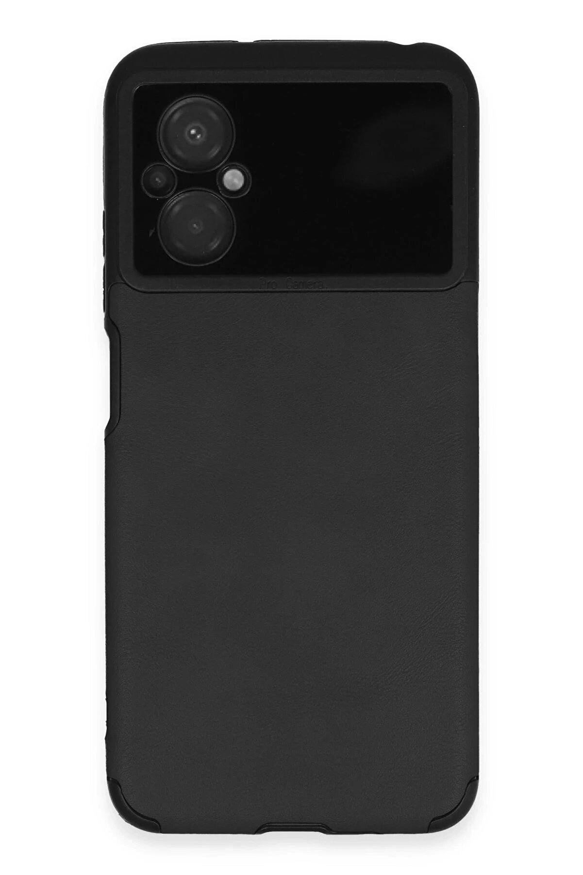 CepteToptan Xiaomi Poco M5 Kılıf Loop Deri Silikon - Siyah - DROPX7859-7874