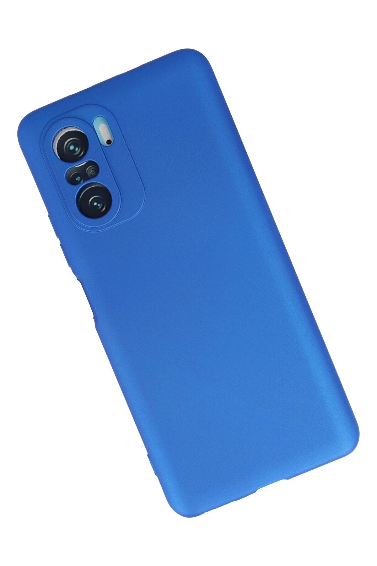 Xi̇aomi̇ Poco F3 Kılıf Fi̇rst Si̇li̇kon - Mavi̇ - Dropx7046-8891