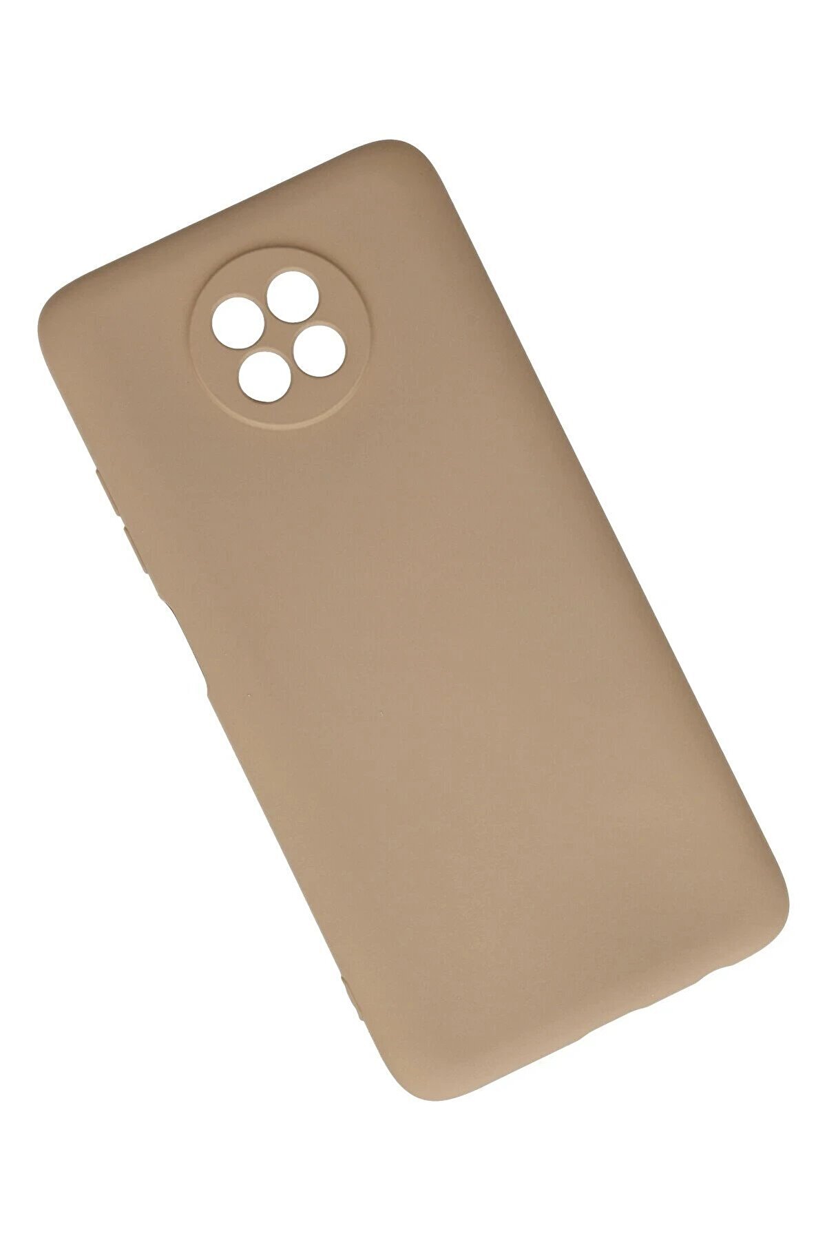 Xi̇aomi̇ Redmi̇ Note 9 5G Kılıf Nano İçi̇ Kadi̇fe Si̇li̇kon - Bej - Dropx8812-6320