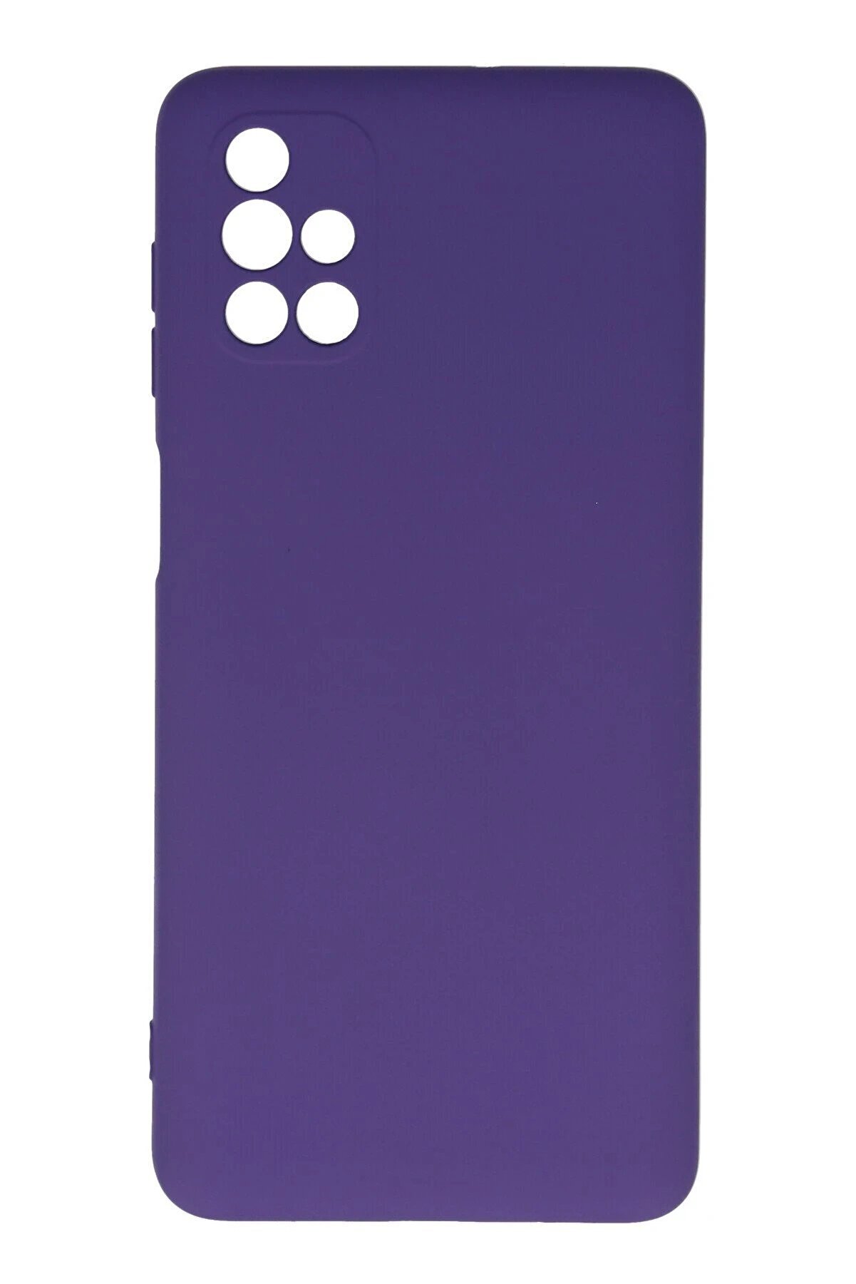 CepteToptan Samsung Galaxy M51 Kılıf Nano içi Kadife Silikon - Mor - DROPX3931-6381