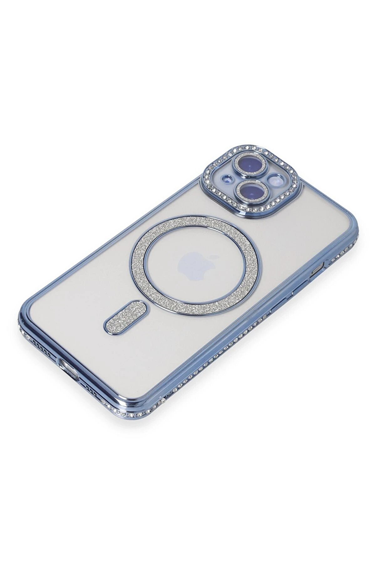 İphone 15 Kılıf Joke Si̇mli̇ Magneti̇csafe Kılıf - Mavi̇ - Dropx4485-2302