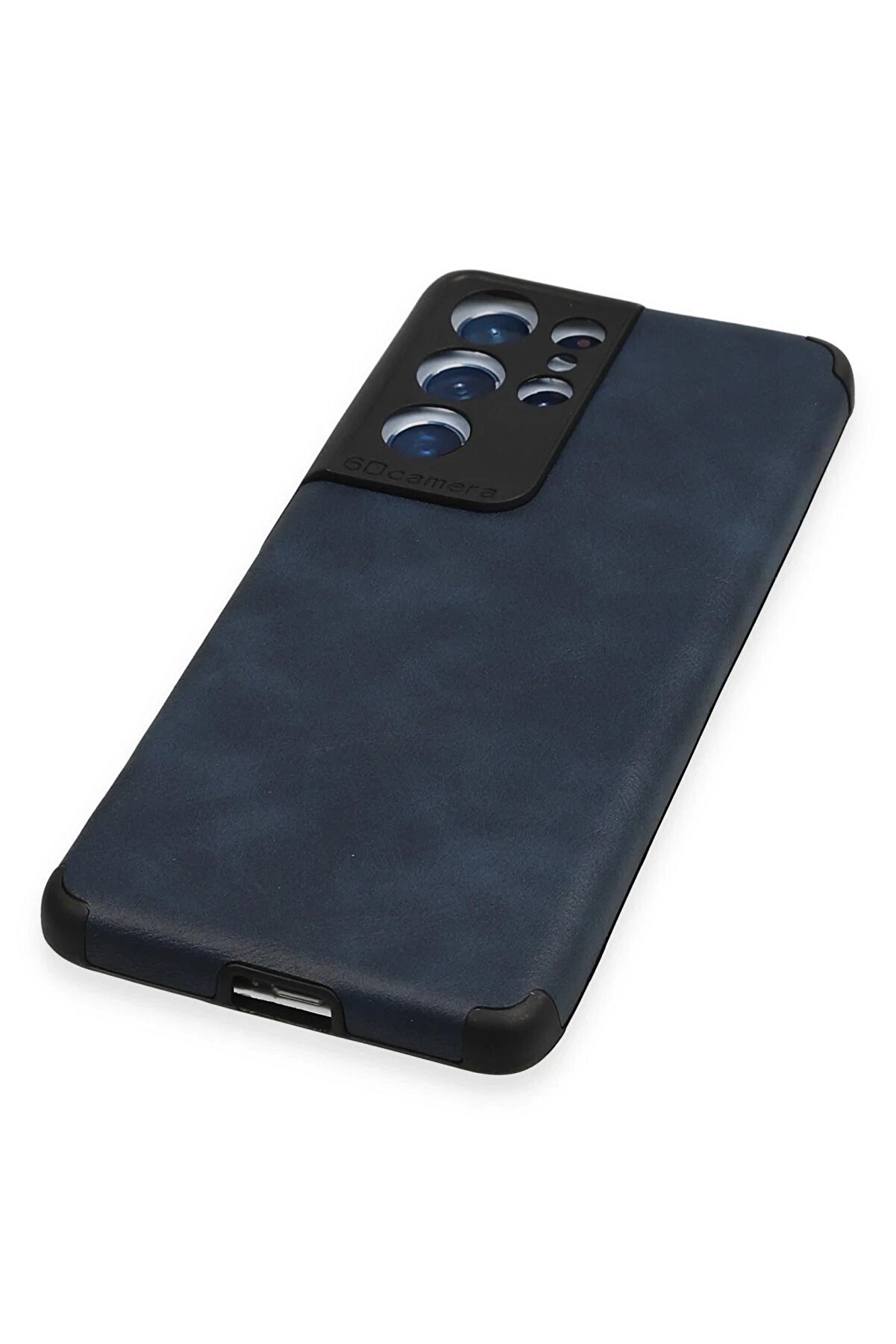 Samsung Galaxy S21 Ultra Kılıf Loop Deri̇ Si̇li̇kon - Laci̇vert - Dropx5519-5795