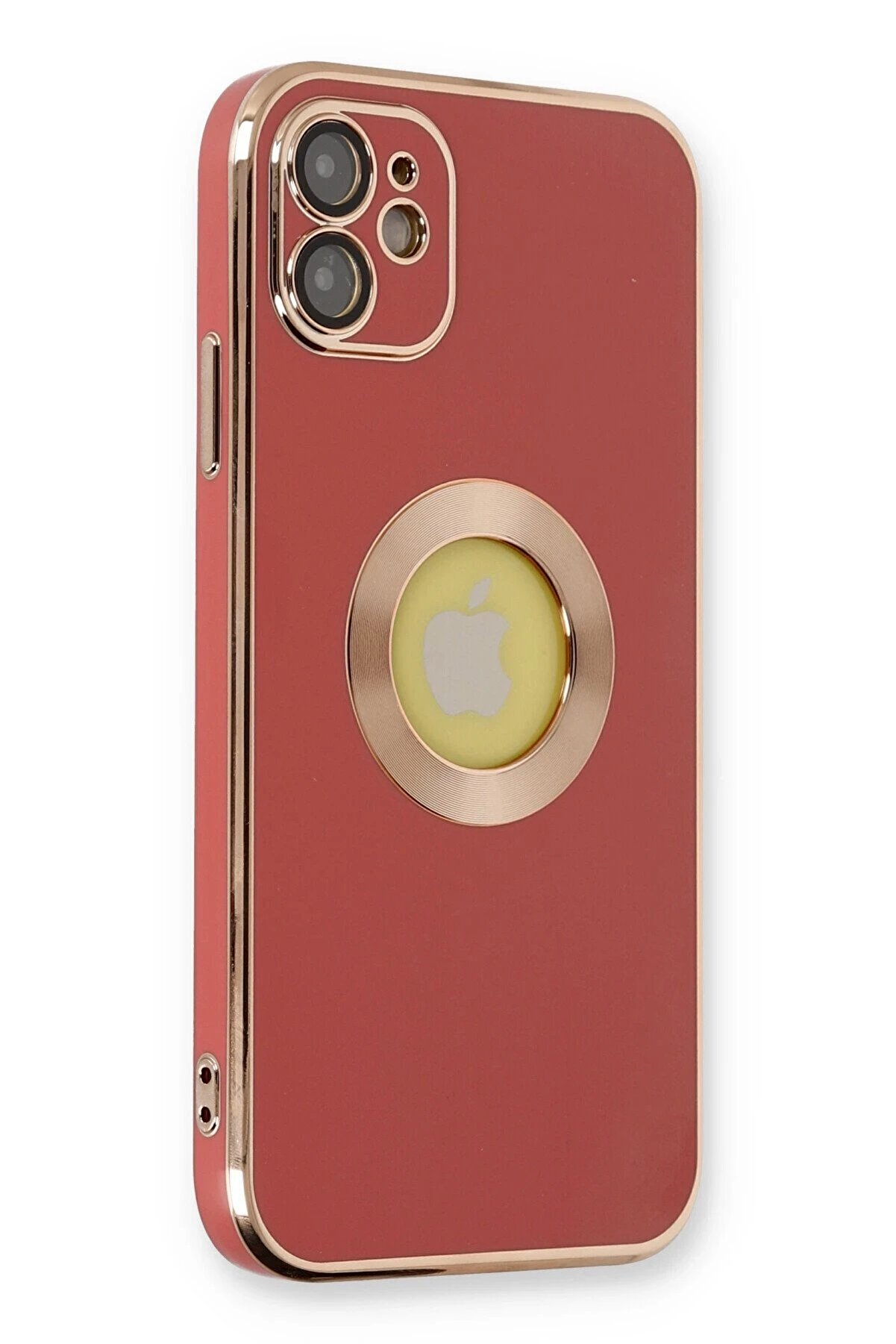 CepteToptan iPhone 12 Kılıf Store Silikon - Kırmızı - DROPX4034-1090