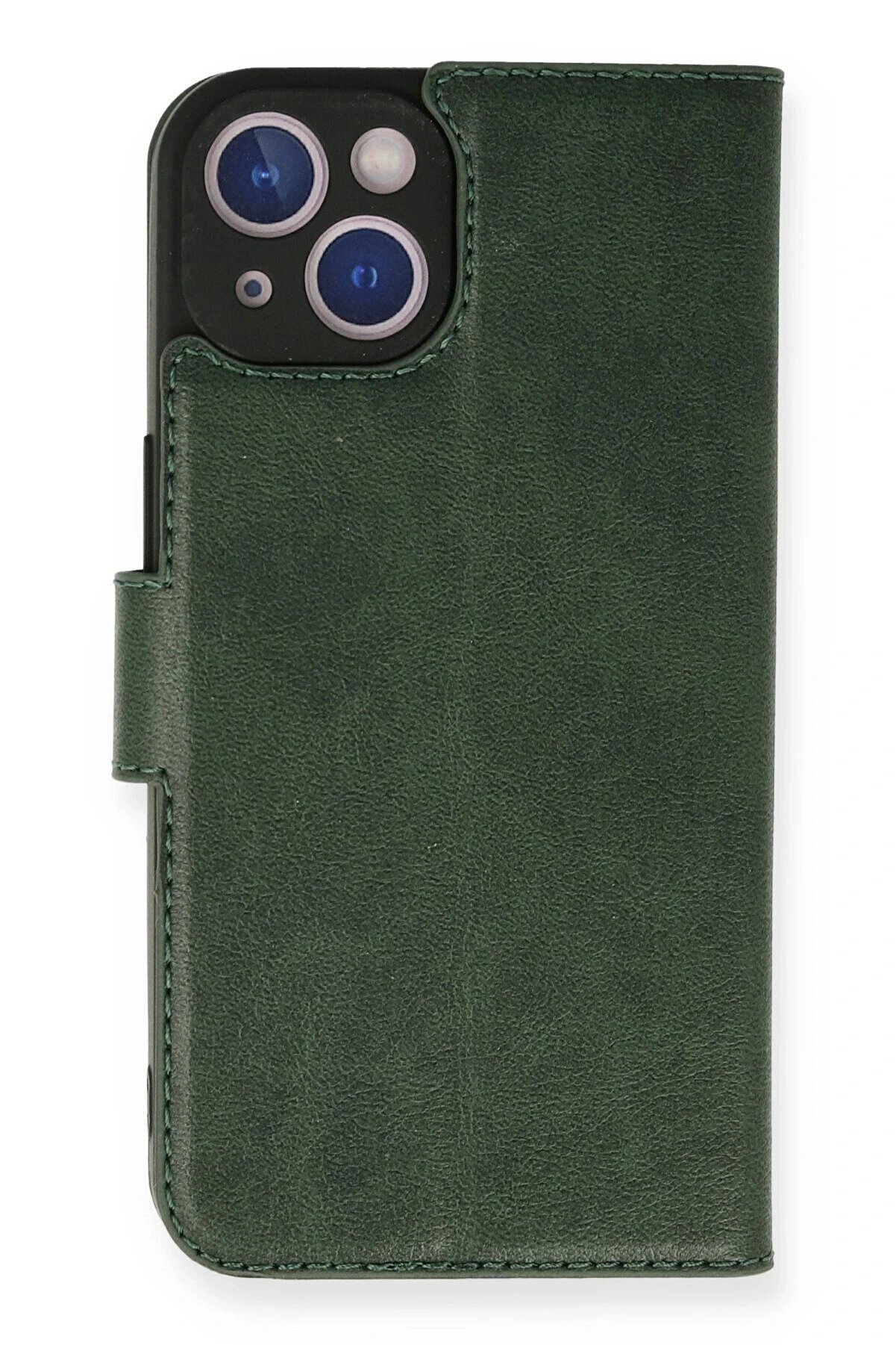 CepteToptan iPhone 14 Kılıf Trend S Plus Kapaklı Kılıf - Yeşil - DROPX6126-1893