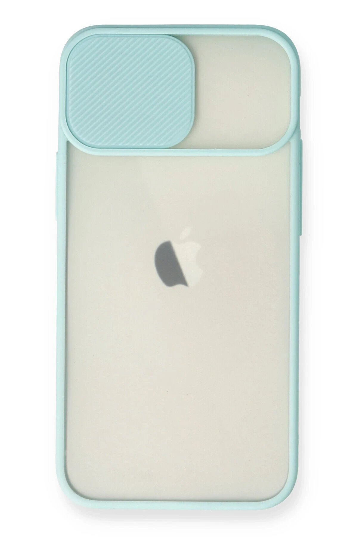 İphone 11 Kılıf Palm Buzlu Kamera Sürgülü Si̇li̇kon - Turkuaz - Dropx8683-1848