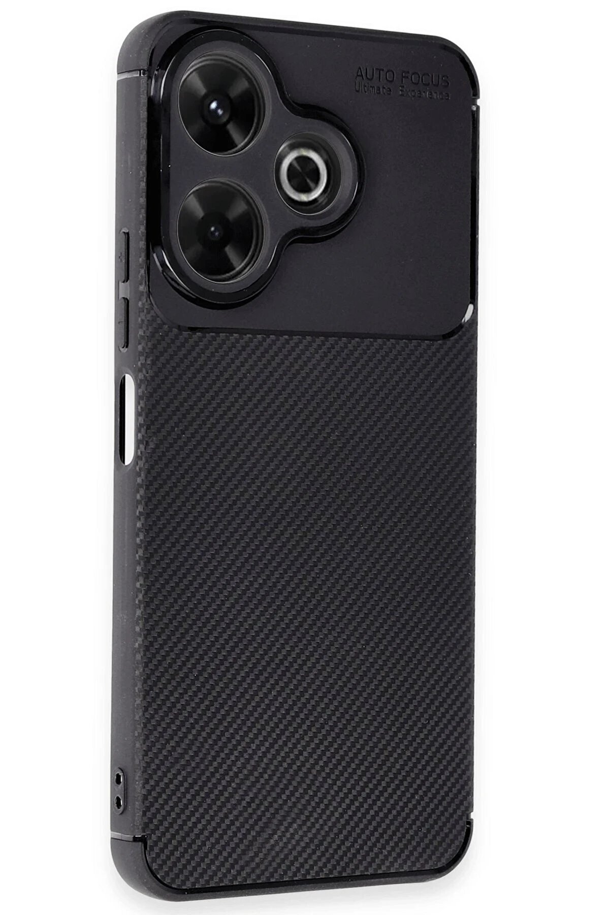 Xi̇aomi̇ Redmi̇ 13 4G Kılıf Auto Focus Karbon Kapak - Si̇yah - Dropx5762-2524