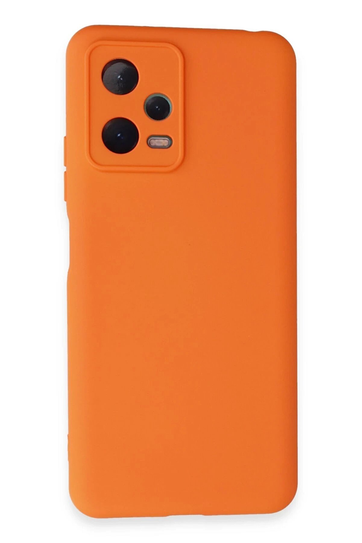 Xi̇aomi̇ Redmi̇ Note 12 5G Kılıf Nano İçi̇ Kadi̇fe Si̇li̇kon - Turuncu - Dropx5101-1226