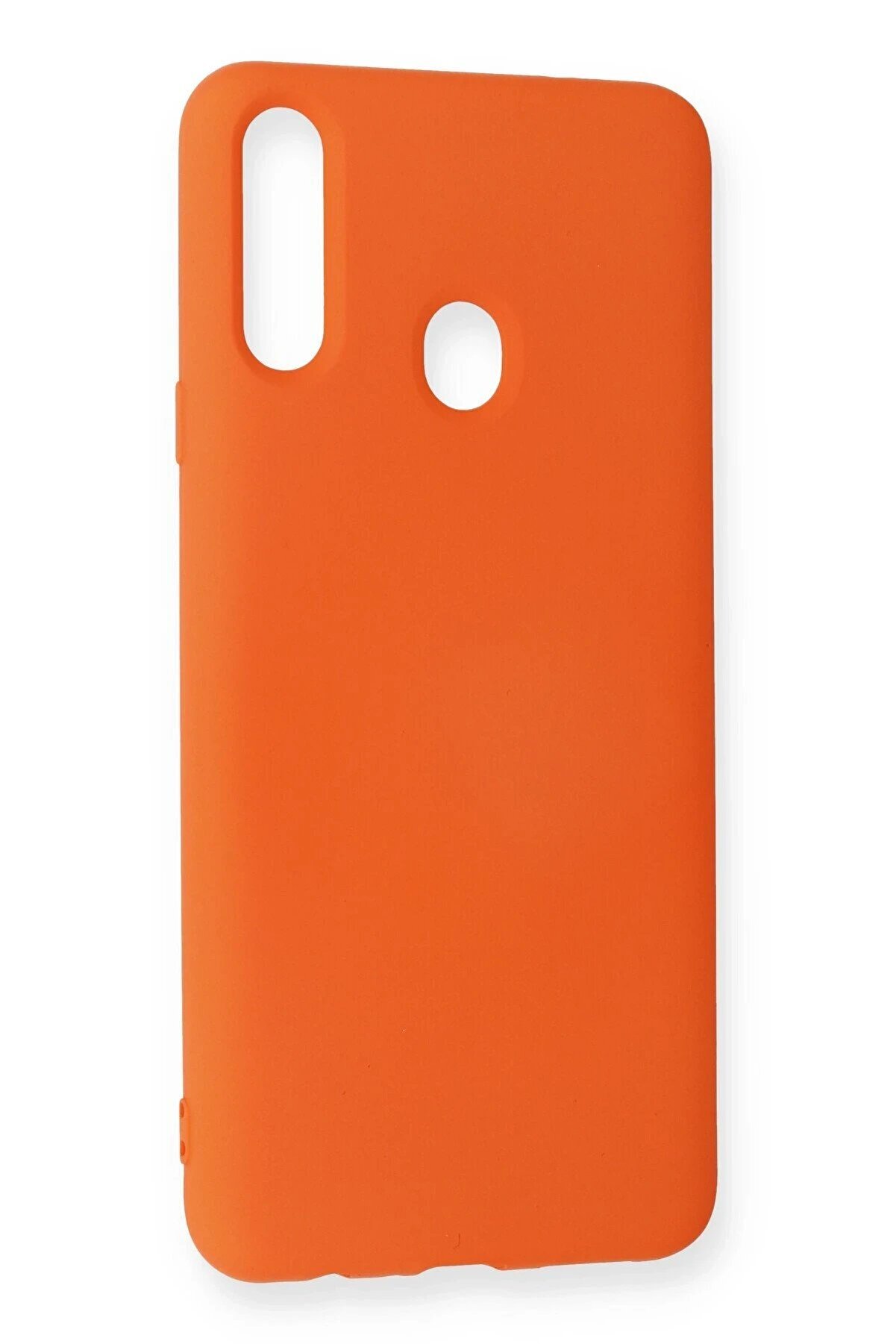 Samsung Galaxy A20S Kılıf Nano İçi̇ Kadi̇fe Si̇li̇kon - Turuncu - Dropx1194-5636