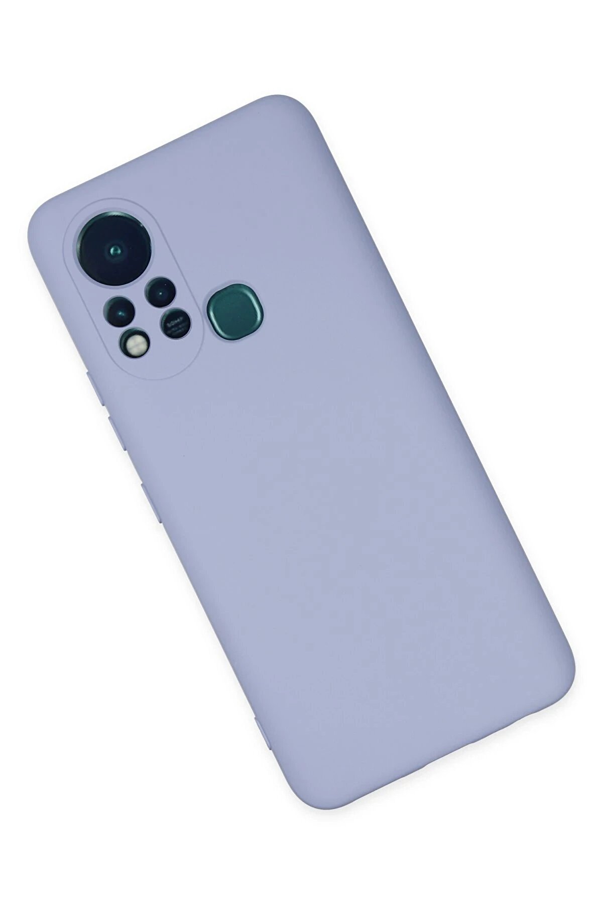 İnfi̇ni̇x Hot 11S Kılıf Nano İçi̇ Kadi̇fe Si̇li̇kon - Li̇la - Dropx9774-4361