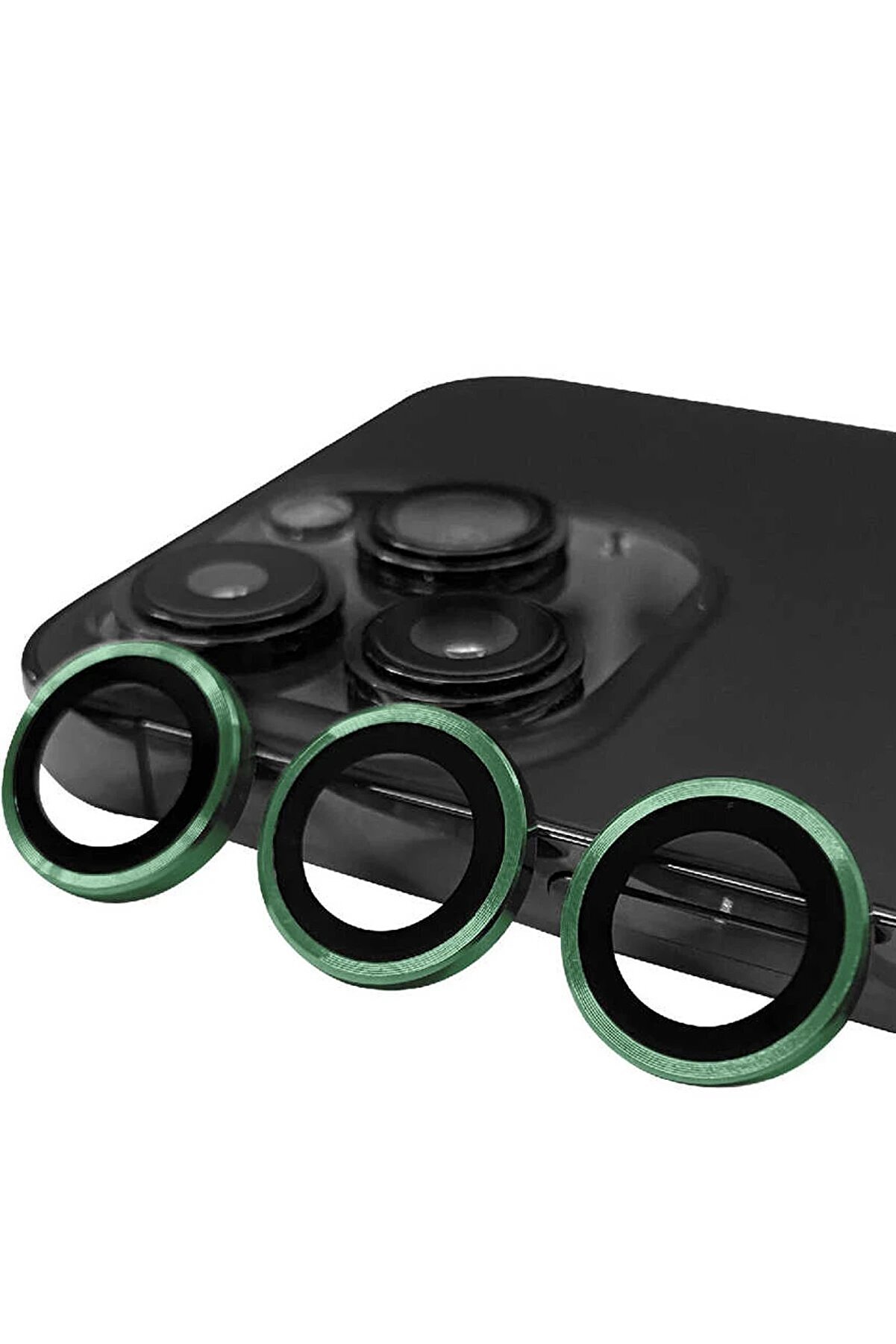 CepteToptan iPhone 13 Pro Raze Metal Kamera Lens - Yeşil - DROPX9127-8412