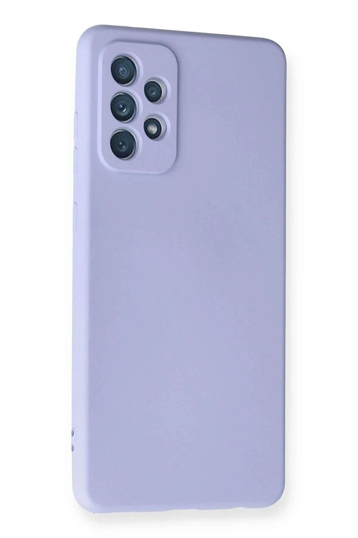 Samsung Galaxy A72 Kılıf Nano İçi̇ Kadi̇fe Si̇li̇kon - Li̇la - Dropx5662-9004