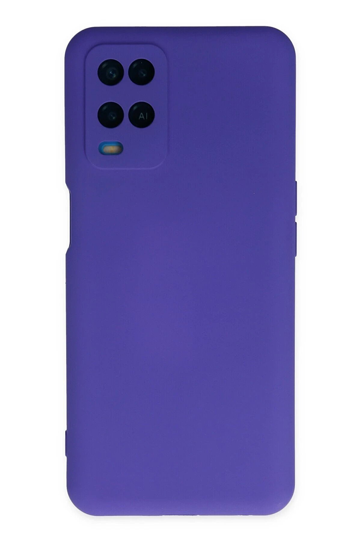 CepteToptan Oppo A54 4G Kılıf Nano içi Kadife Silikon - Mor - DROPX9440-8439