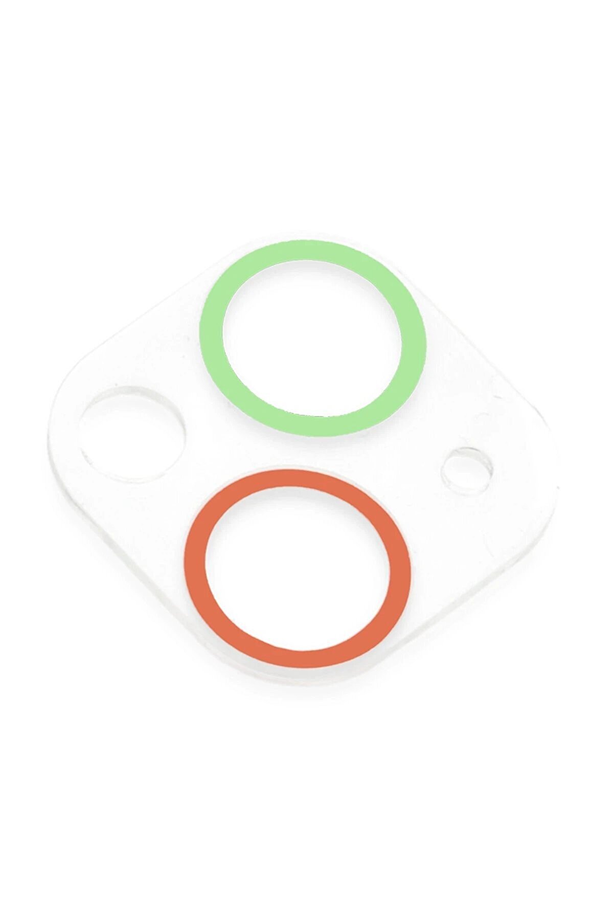 İphone 13 Renkli̇ Kamera Lens Koruma Cam - Yeşi̇l-Pembe - Dropx9746-8952