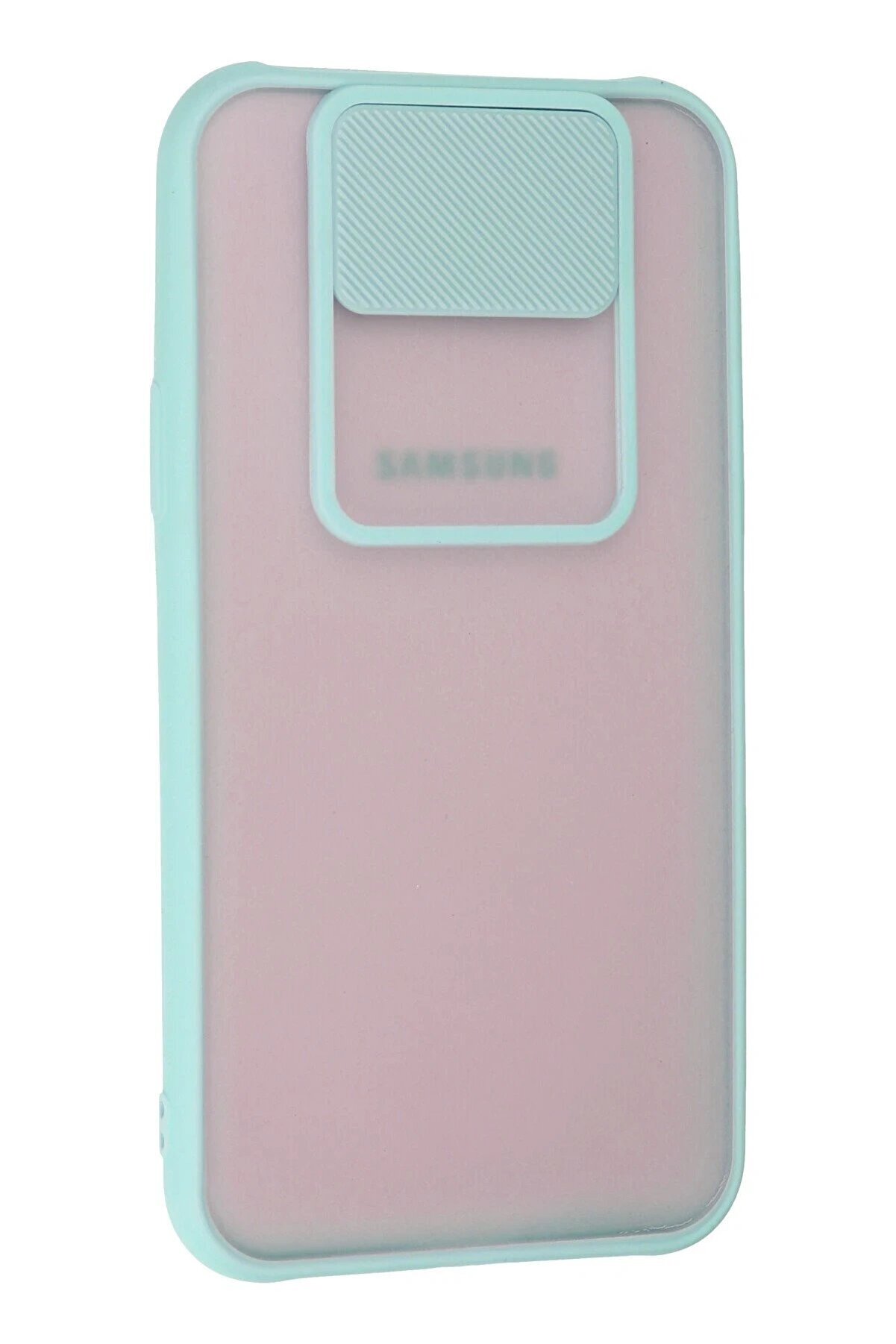 Samsung Galaxy J7 Kılıf Palm Buzlu Kamera Sürgülü Si̇li̇kon - Turkuaz - Dropx4358-6639