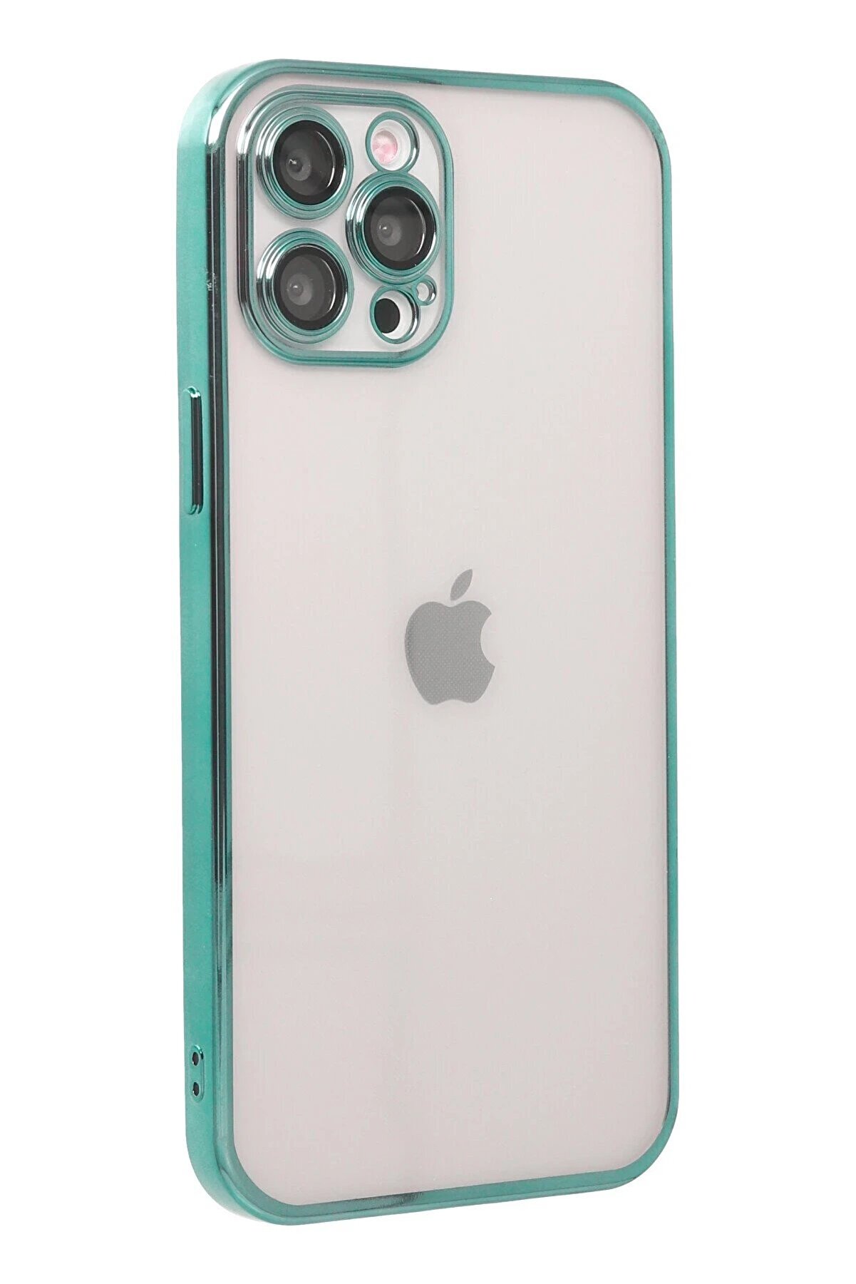 İphone 12 Pro Max Kılıf Lensli̇ Si̇li̇kon - Yeşi̇l - Dropx1917-7897