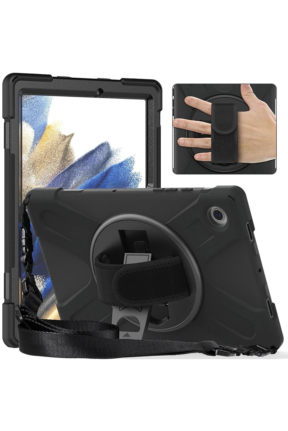 M10 Hd X306F Kılıf Amazi̇ng Tablet Kapak - Si̇yah - Dropx5746-8435