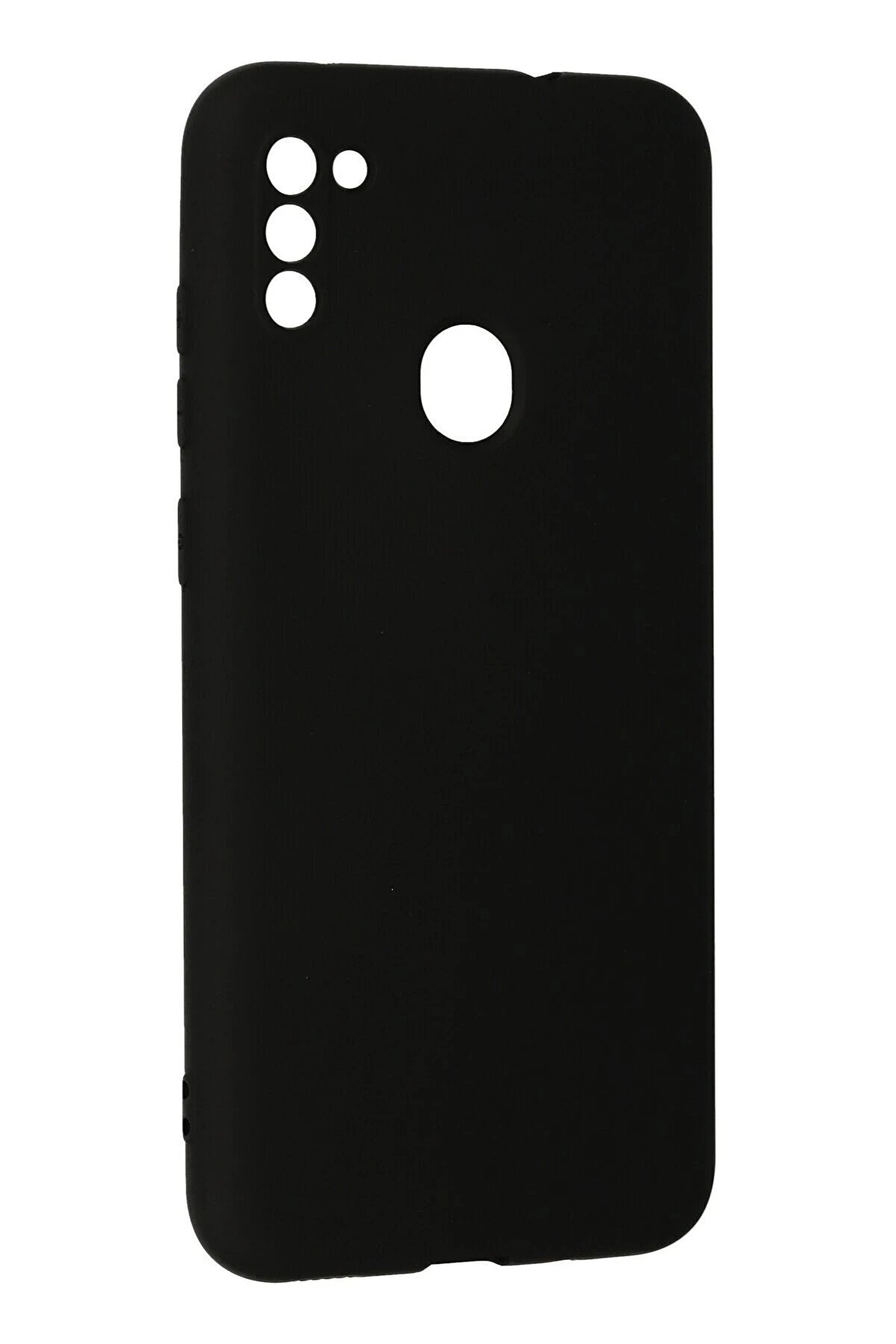 Samsung Galaxy A11 Kılıf Nano İ&ccedil;i̇ Kadi̇fe Si̇li̇kon - Si̇yah - Dropx1195-3790