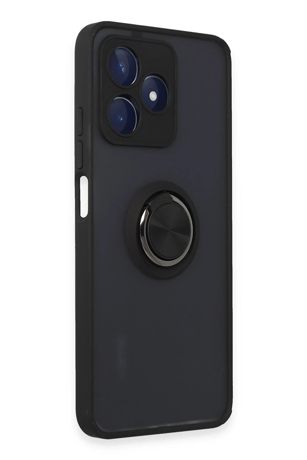 Realme C53 Kılıf Montreal Yüzüklü Si̇li̇kon Kapak - Si̇yah - Dropx9909-2749