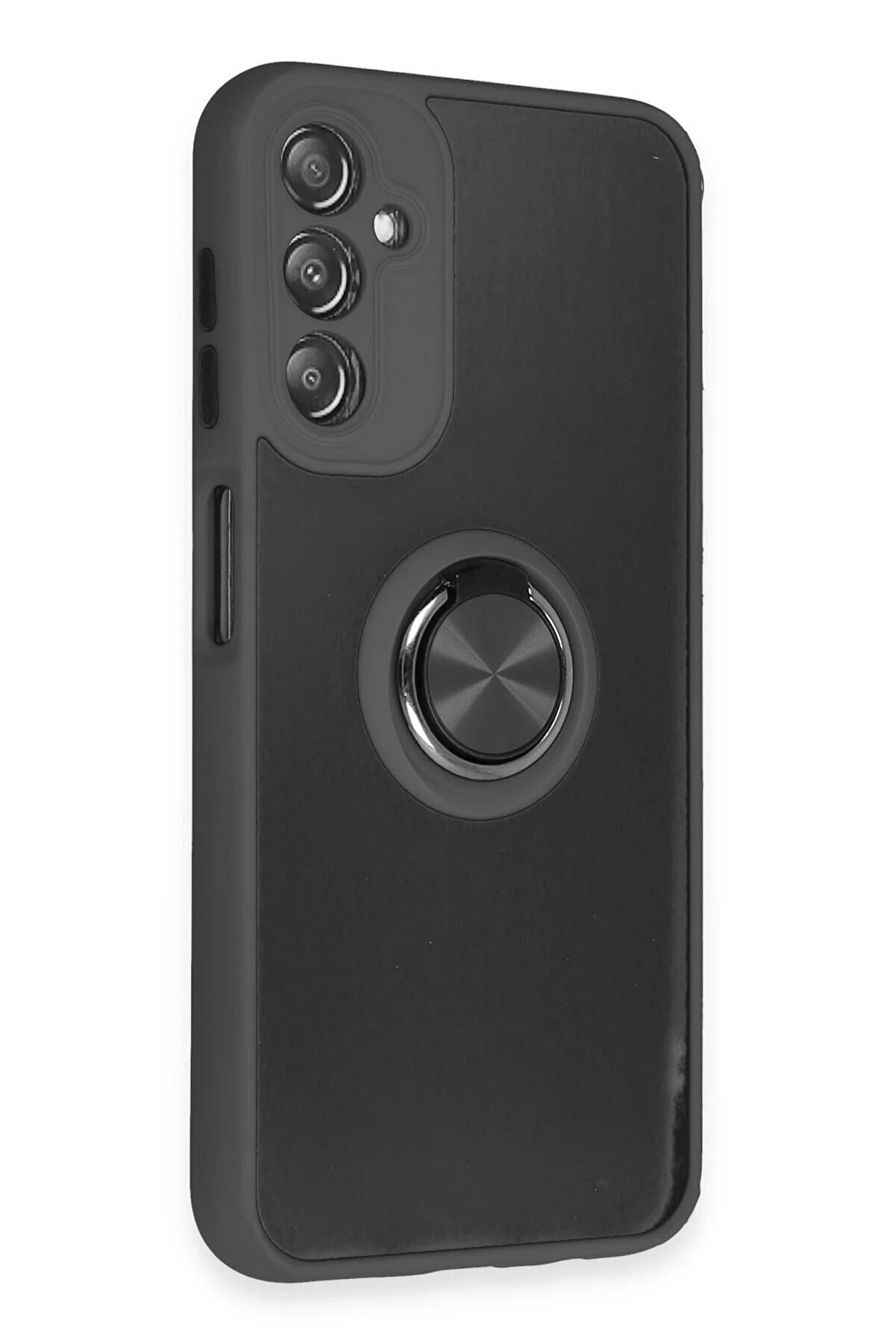 Samsung Galaxy A14 4G Kılıf Montreal Yüzüklü Si̇li̇kon Kapak - Si̇yah - Dropx5374-5206