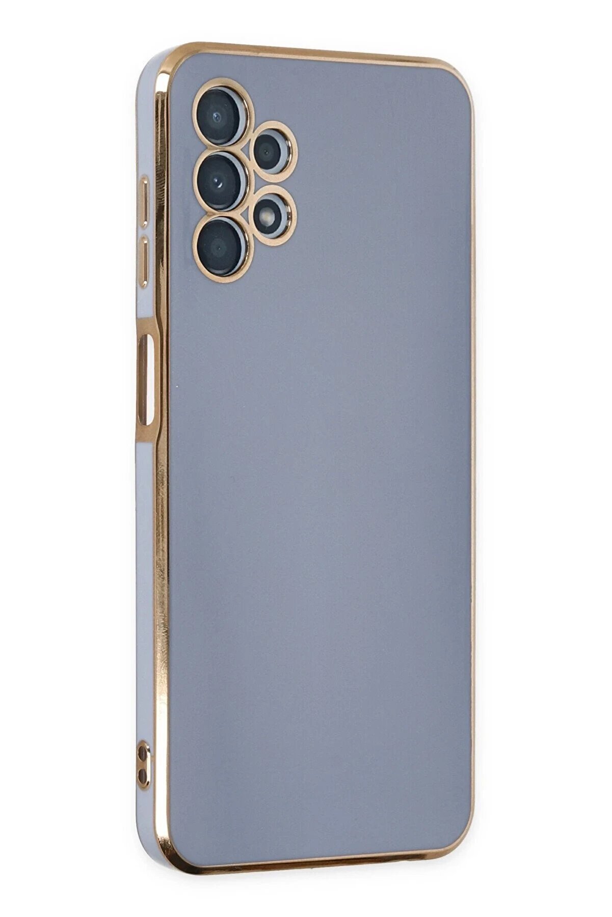 CepteToptan Samsung Galaxy A13 4G Kılıf Volet Silikon - Mavi - DROPX8702-2731