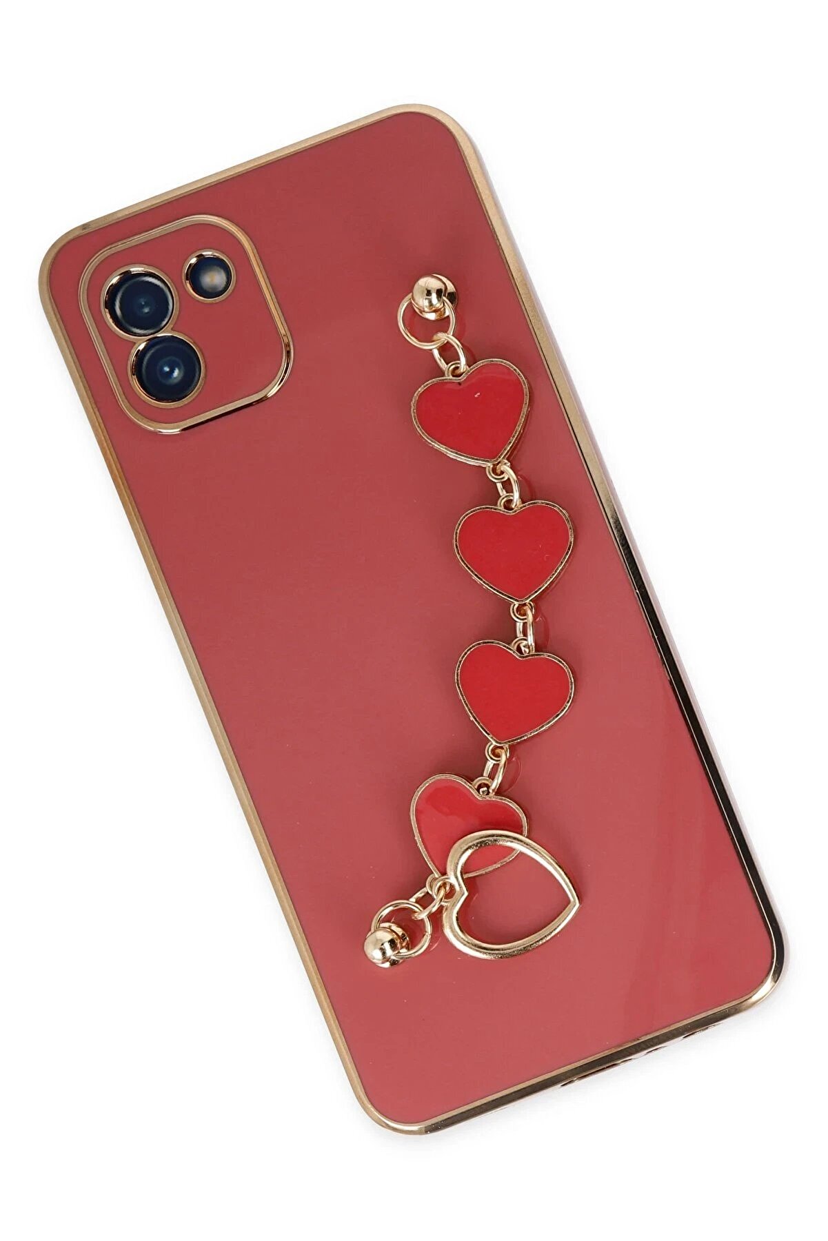 Samsung Galaxy A03 Kılıf Esi̇la Si̇li̇kon - Kırmızı - Dropx6923-4583