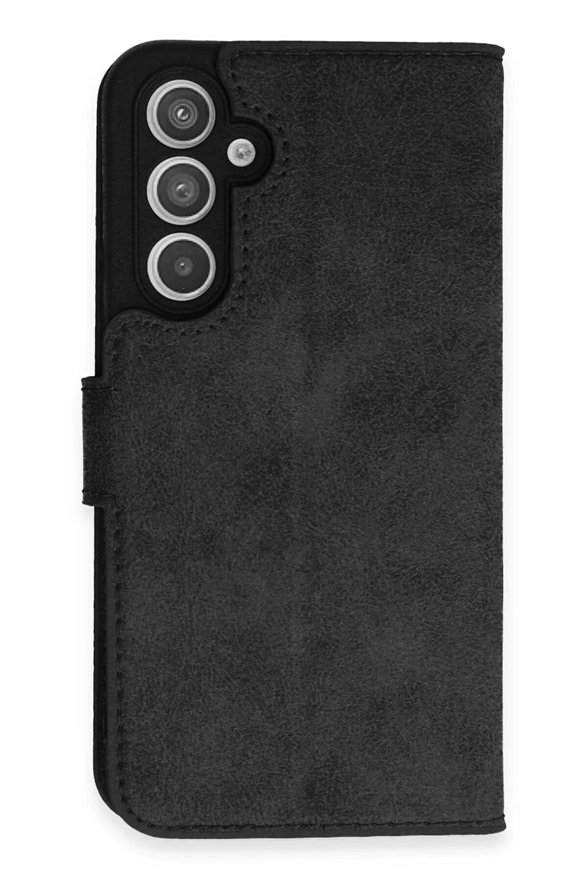 CepteToptan Samsung Galaxy A54 5G Kılıf Trend S Plus Kapaklı Kılıf - Siyah - DROPX7085-5336