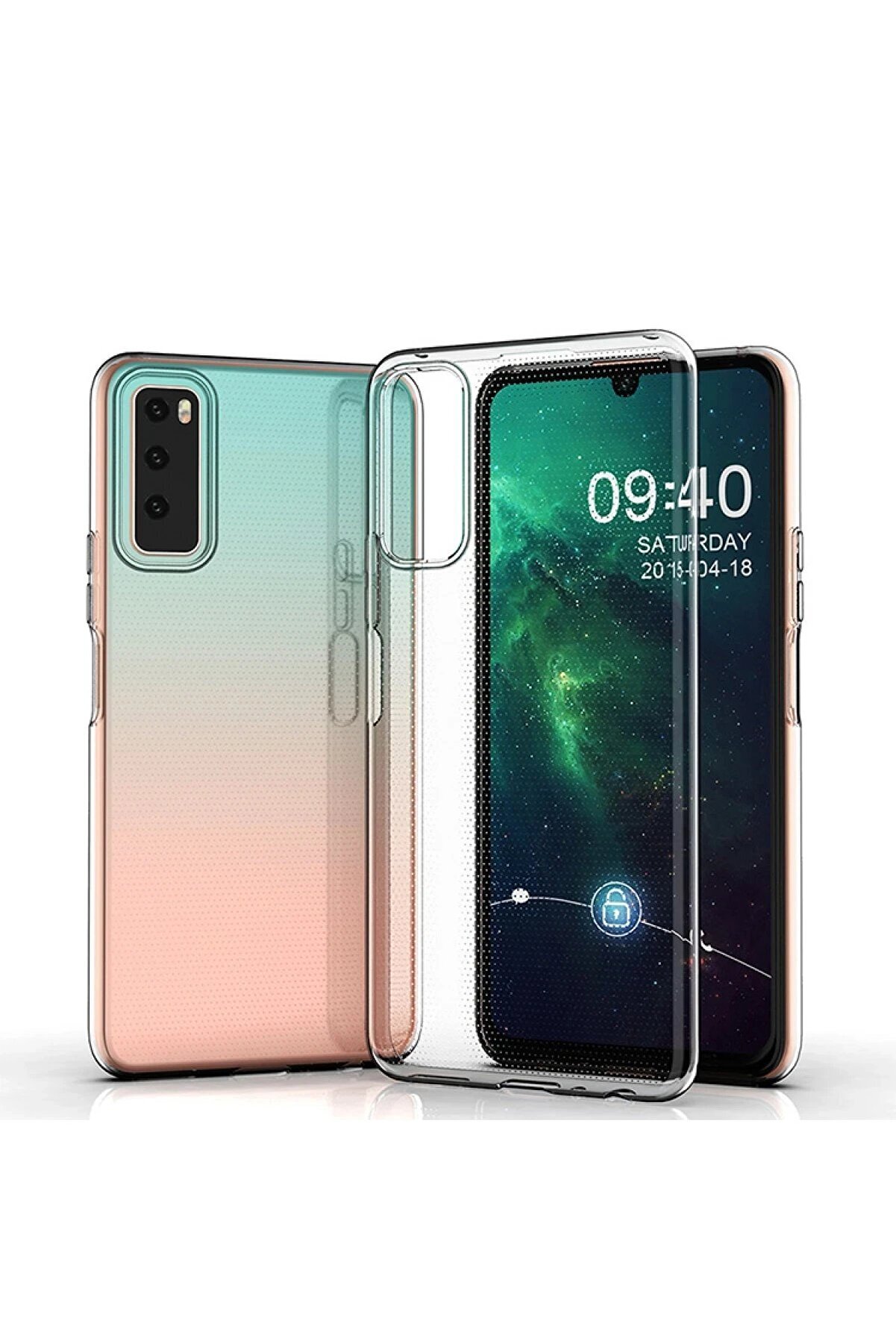 Vi̇vo Y53S Kılıf Lüx Şeffaf Si̇li̇kon - Dropx6724-7817