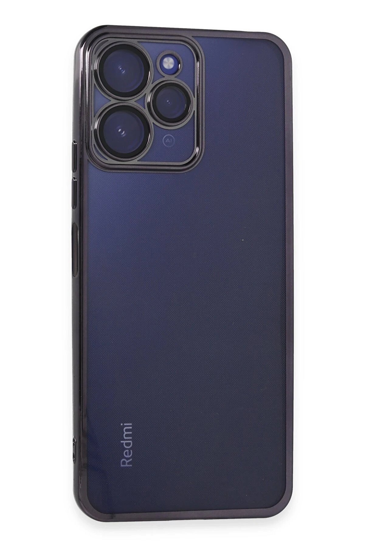 CepteToptan Xiaomi Redmi 12 Kılıf Lensli Silikon - Mor - DROPX2427-5565