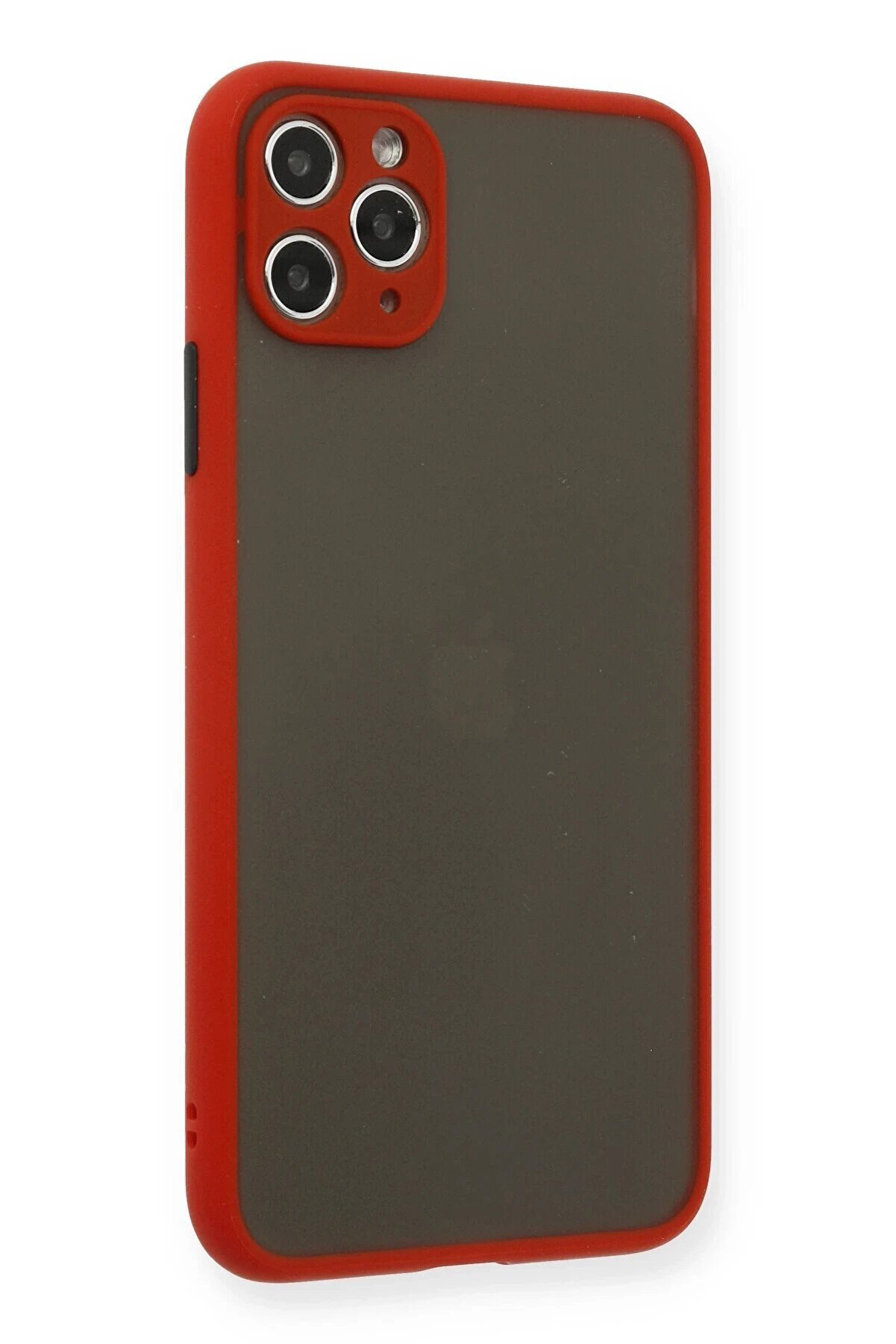 İphone 11 Pro Max Kılıf Montreal Si̇li̇kon Kapak - Kırmızı - Dropx5556-8092