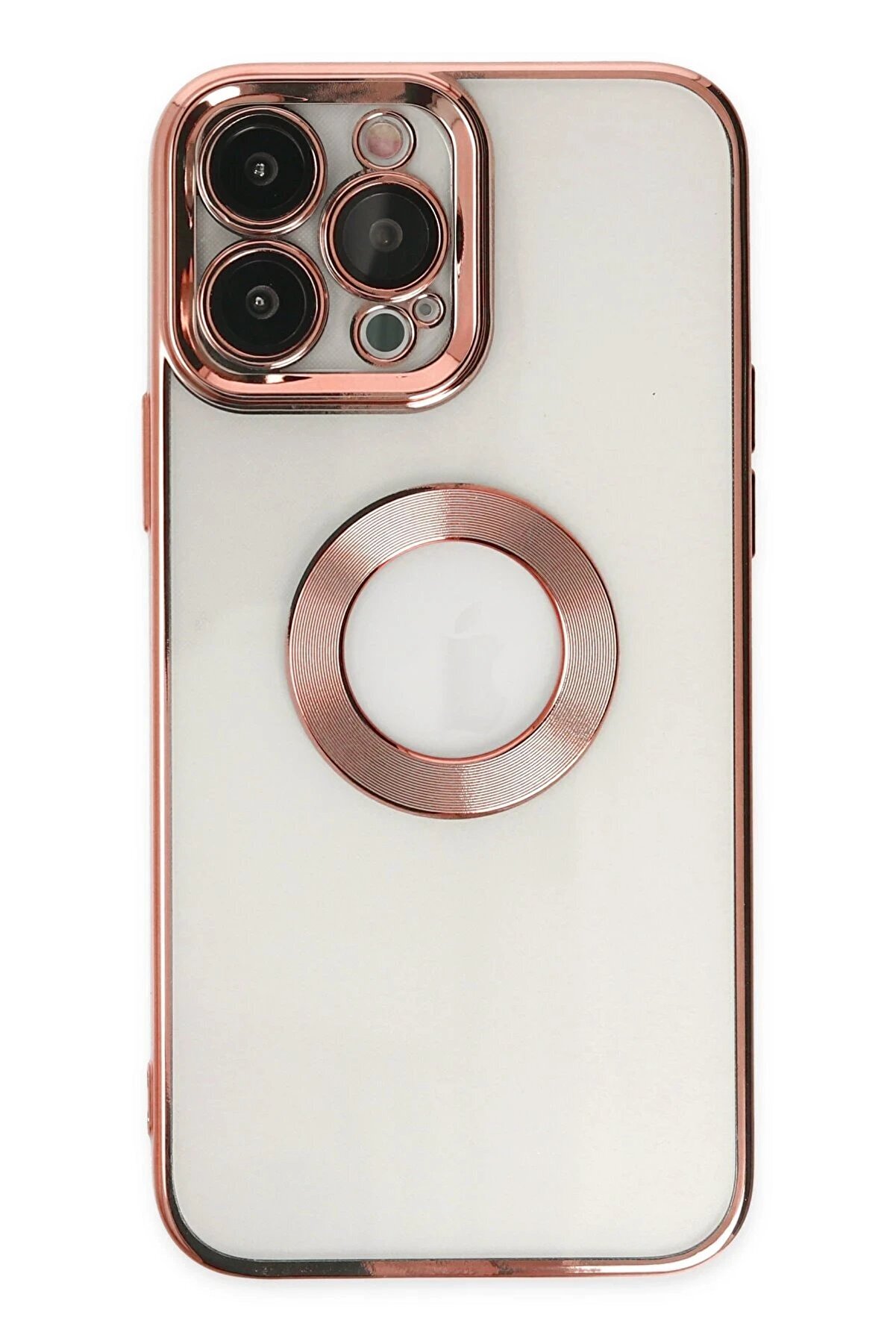 CepteToptan iPhone 14 Pro Kılıf Slot Silikon - Rose Gold - DROPX1934-8982