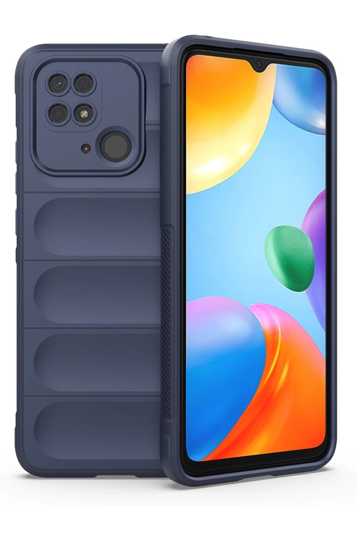 CepteToptan Xiaomi Redmi 10C Kılıf Optimum Silikon - Lacivert - DROPX7741-5513