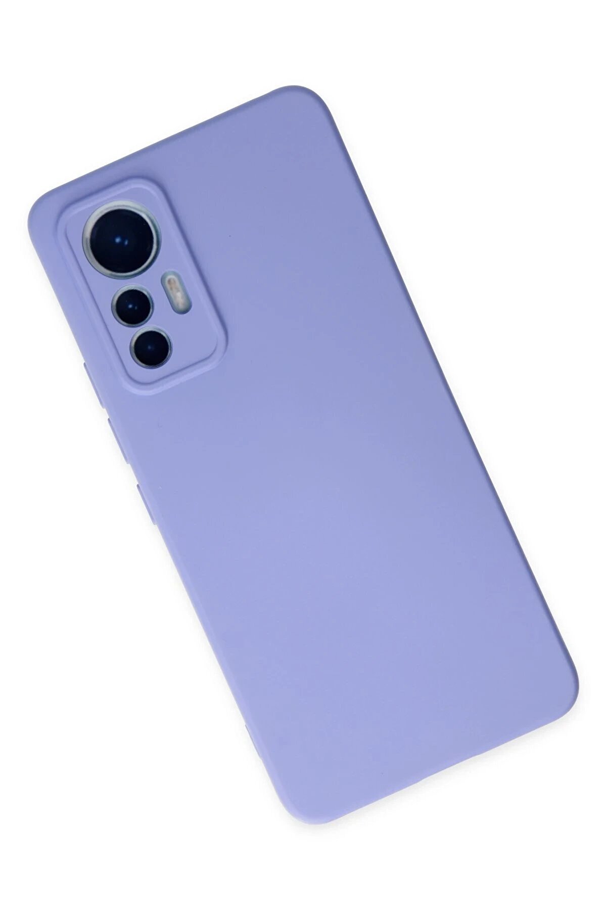 Xi̇aomi̇ Mi̇ 12 Li̇te Kılıf Nano İ&ccedil;i̇ Kadi̇fe Si̇li̇kon - Li̇la - Dropx4605-5075