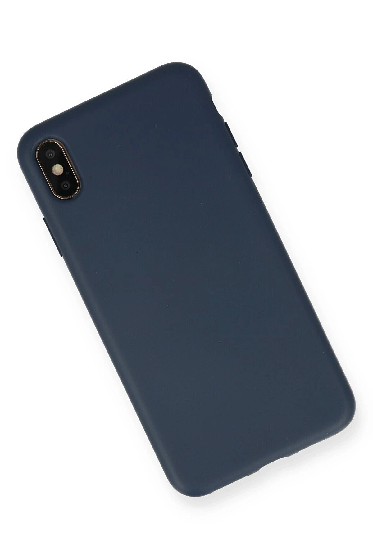 İphone Xs Max Kılıf Nano İçi̇ Kadi̇fe Si̇li̇kon - Laci̇vert - Dropx3161-5141