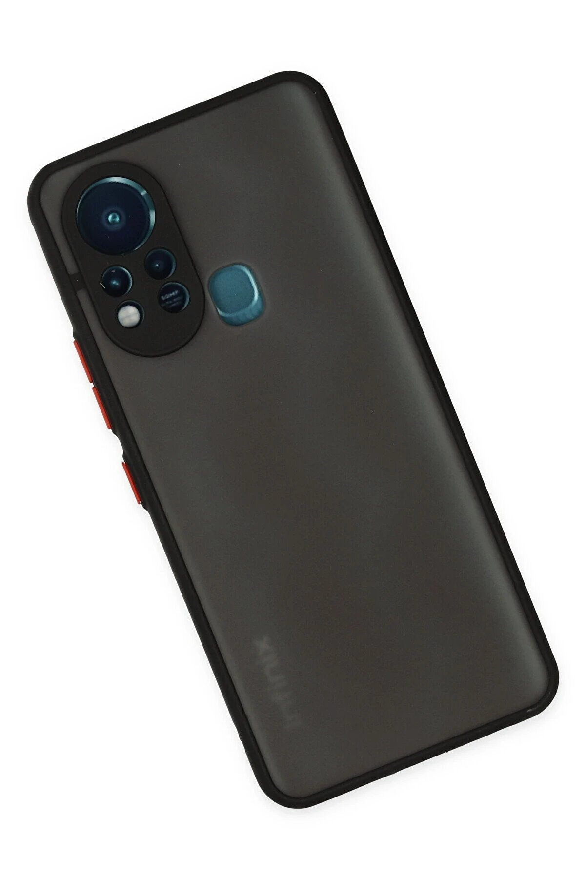 İnfi̇ni̇x Hot 11S Kılıf Montreal Si̇li̇kon Kapak - Si̇yah - Dropx1824-6706