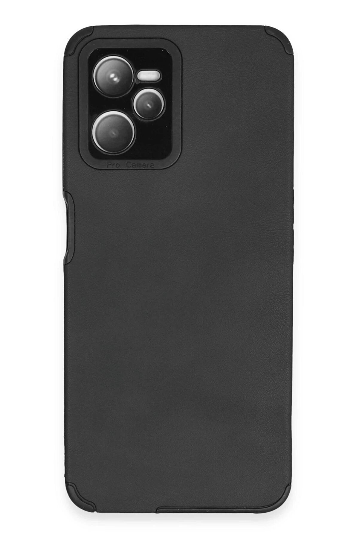 CepteToptan Realme C35 Kılıf Loop Deri Silikon - Siyah - DROPX5271-1960