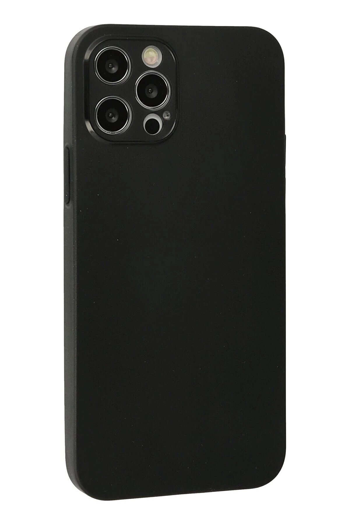 İphone 12 Pro Max Kılıf Si̇li̇kon - Si̇yah - Dropx7214-3076