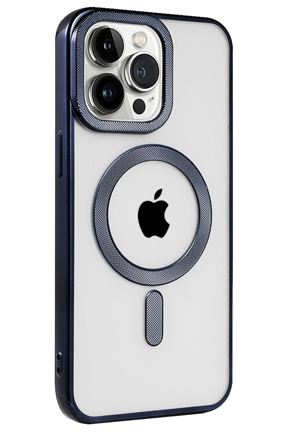 İphone 15 Pro Max Kılıf Kronos Magsafe Kapak - Laci̇vert - Dropx4352-3785