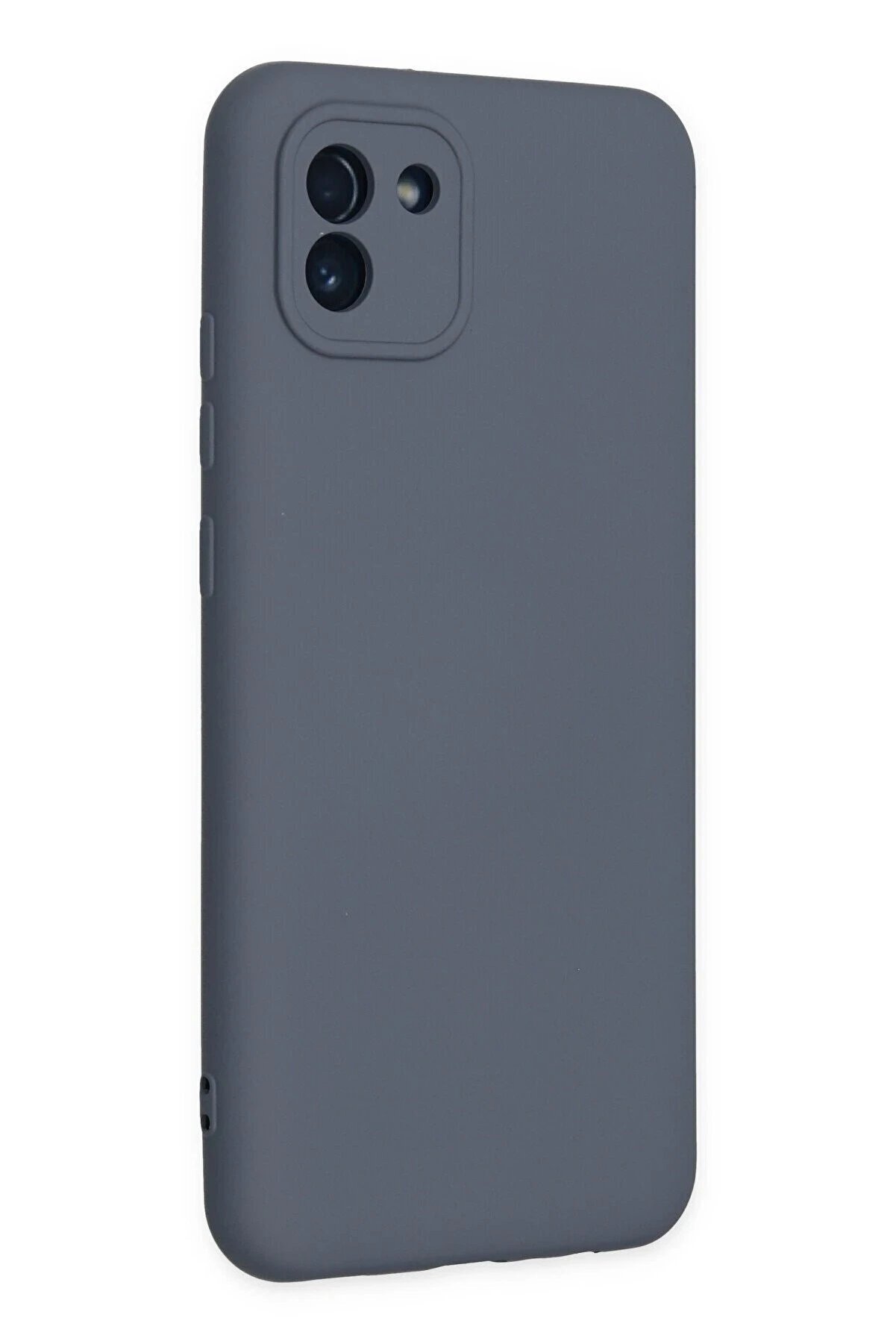 Samsung Galaxy A03 Kılıf Nano İ&ccedil;i̇ Kadi̇fe Si̇li̇kon - Gri̇ - Dropx7702-9253