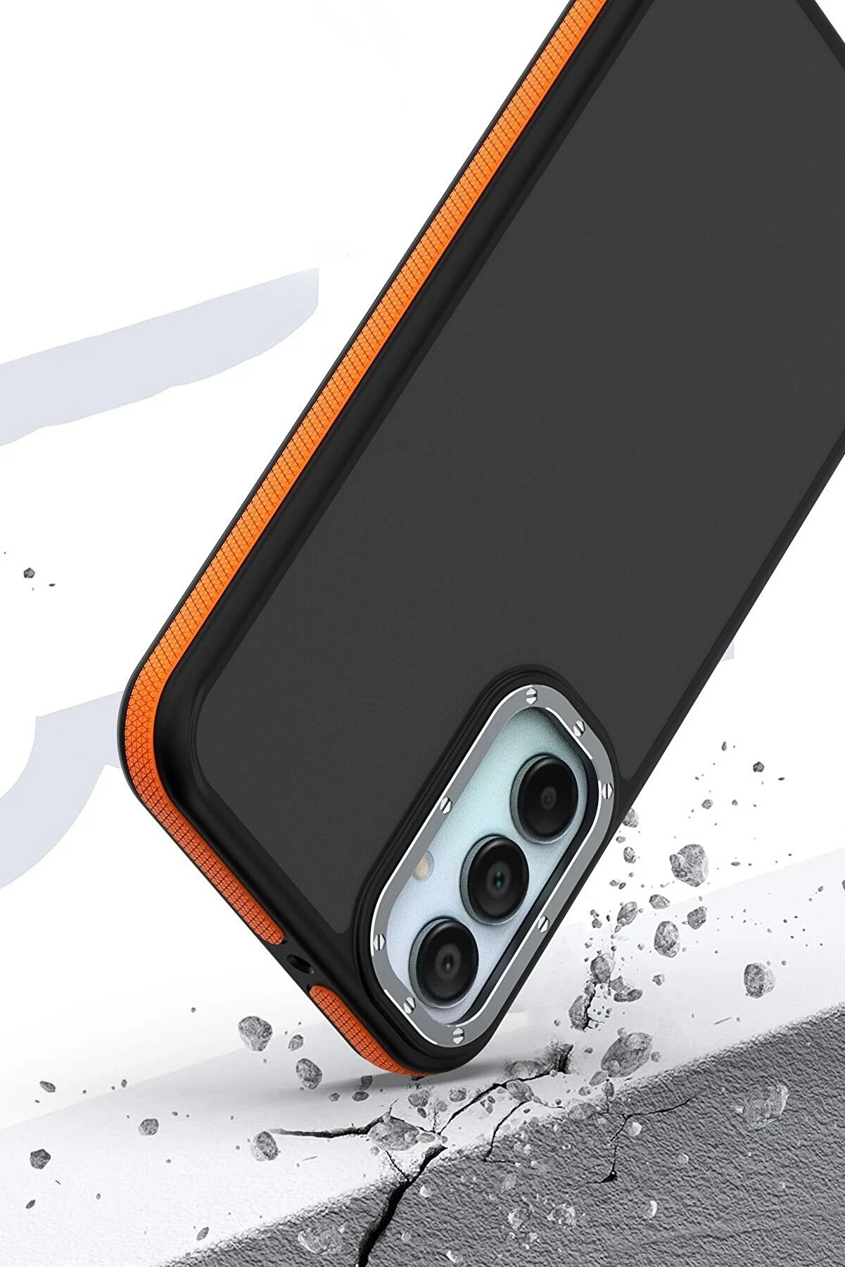 Samsung Galaxy A15 4G Harvel Kapak - Turuncu - Dropx1103-2128