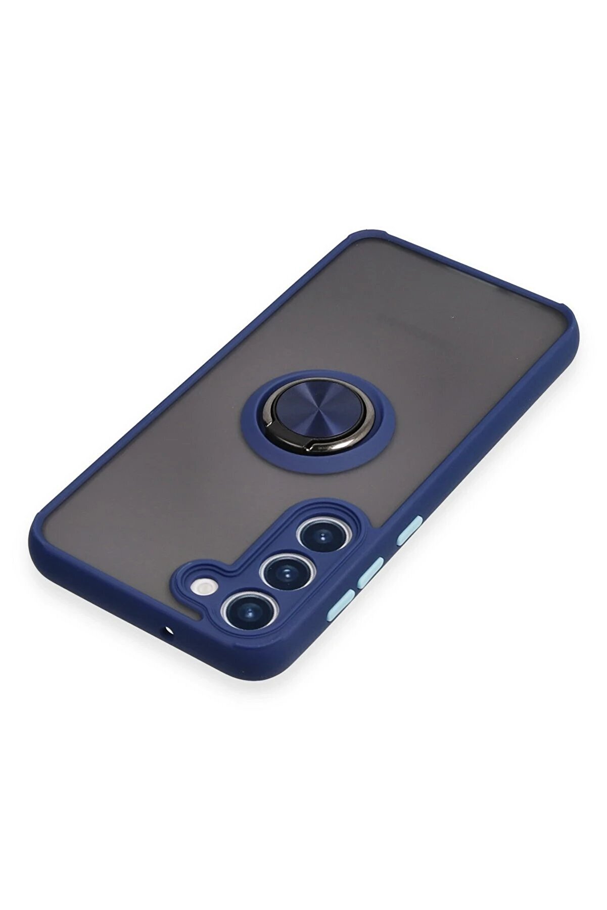 Samsung Galaxy S23 Plus Kılıf Montreal Yüzüklü Si̇li̇kon Kapak - Laci̇vert - Dropx1274-3854