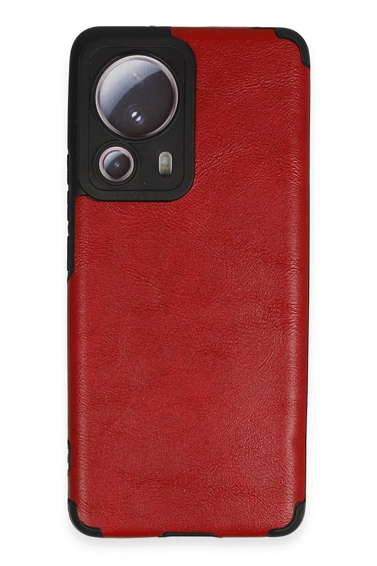 CepteToptan Xiaomi Mi 13 Lite Kılıf Loop Deri Silikon - Kırmızı - DROPX6723-2055