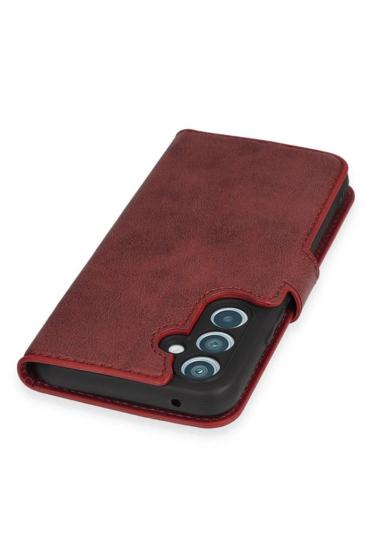 Samsung Galaxy A34 5G Kılıf Trend S Plus Kapaklı Kılıf - Kırmızı - Dropx3588-9035