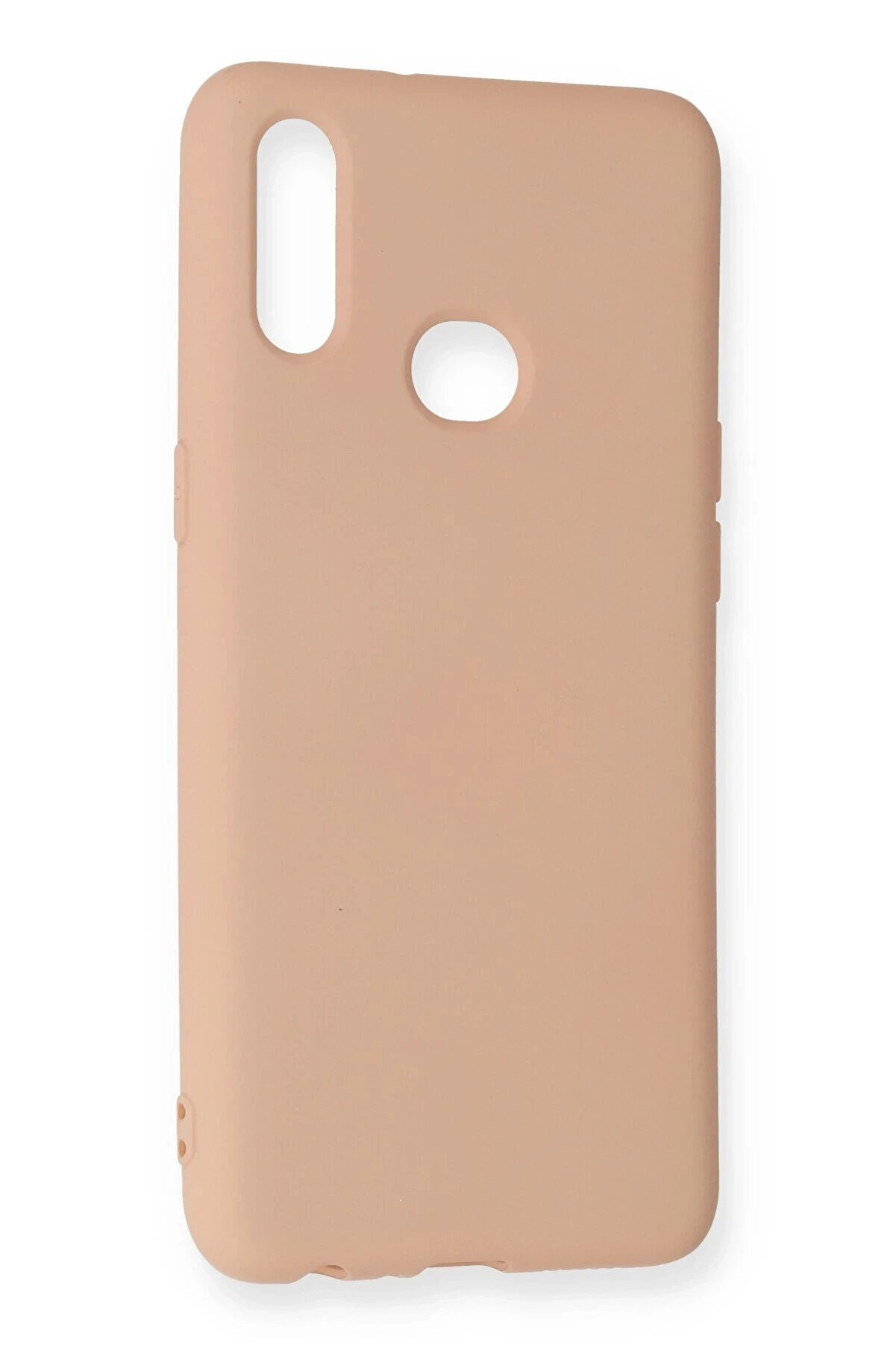 Samsung Galaxy A10S Kılıf Nano İçi̇ Kadi̇fe Si̇li̇kon - Pudra - Dropx6384-2878